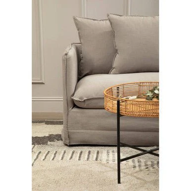 Antibes 3 Seater Grey Sofa - Image 6