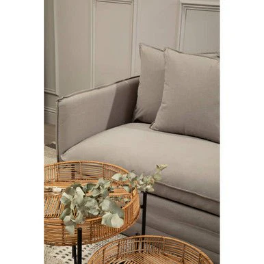 Antibes 3 Seater Grey Sofa - Image 7
