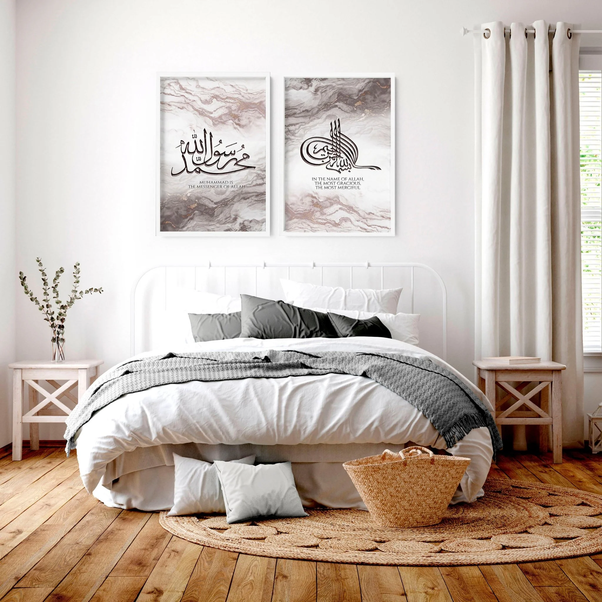 Arabic calligraphy prints for bedroom | set of 2 wall art prints - Image 4