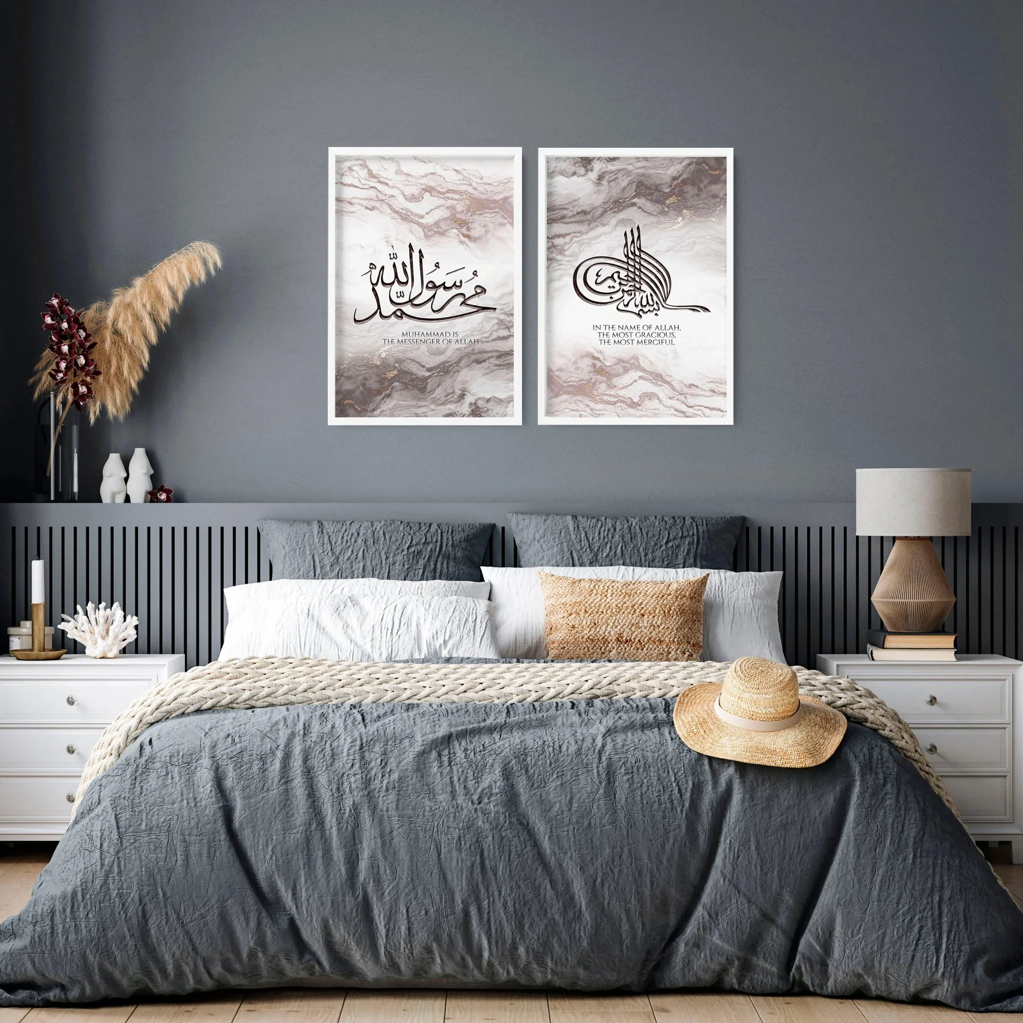 Arabic calligraphy prints for bedroom | set of 2 wall art prints - Image 5