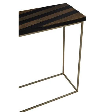 Aris Black And Gold Console Table - Image 9