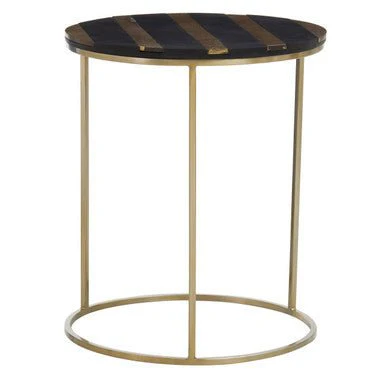 Aris Black And Gold Side Table - Image 6