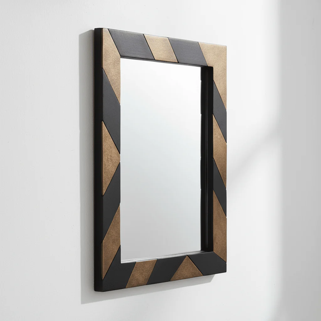 Aris Black and Gold Wall Mirror - Image 4