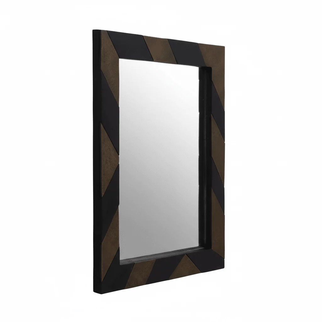 Aris Black and Gold Wall Mirror - Image 5
