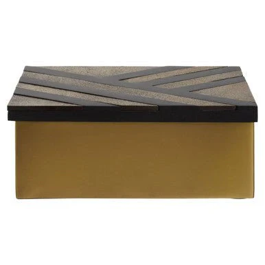 Aris Large Black and Gold Storage Box - Image 7