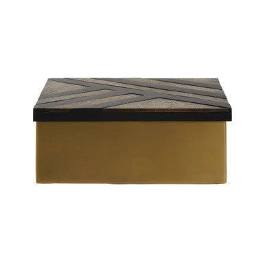 Aris Small Black and Gold Storage Box - Image 14