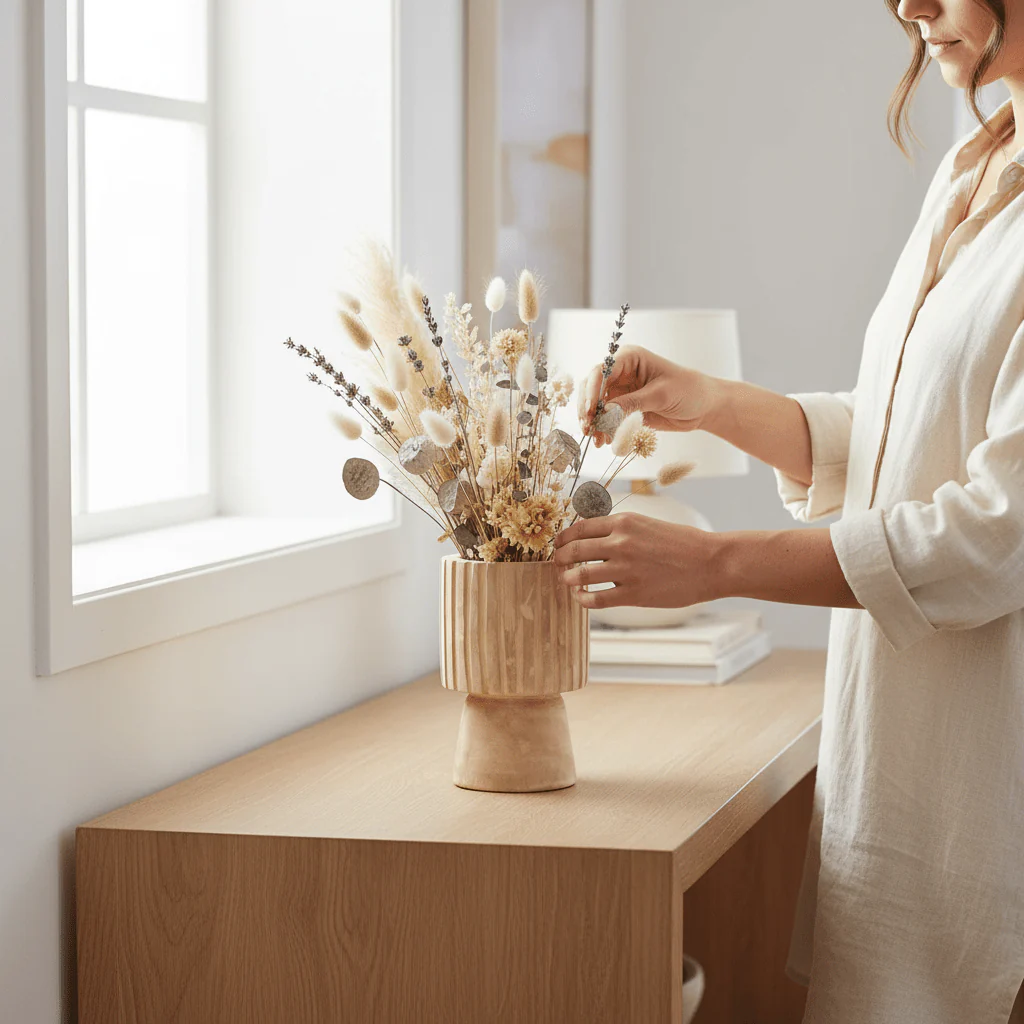Arlo Engraved Wooden Vase - Image 2