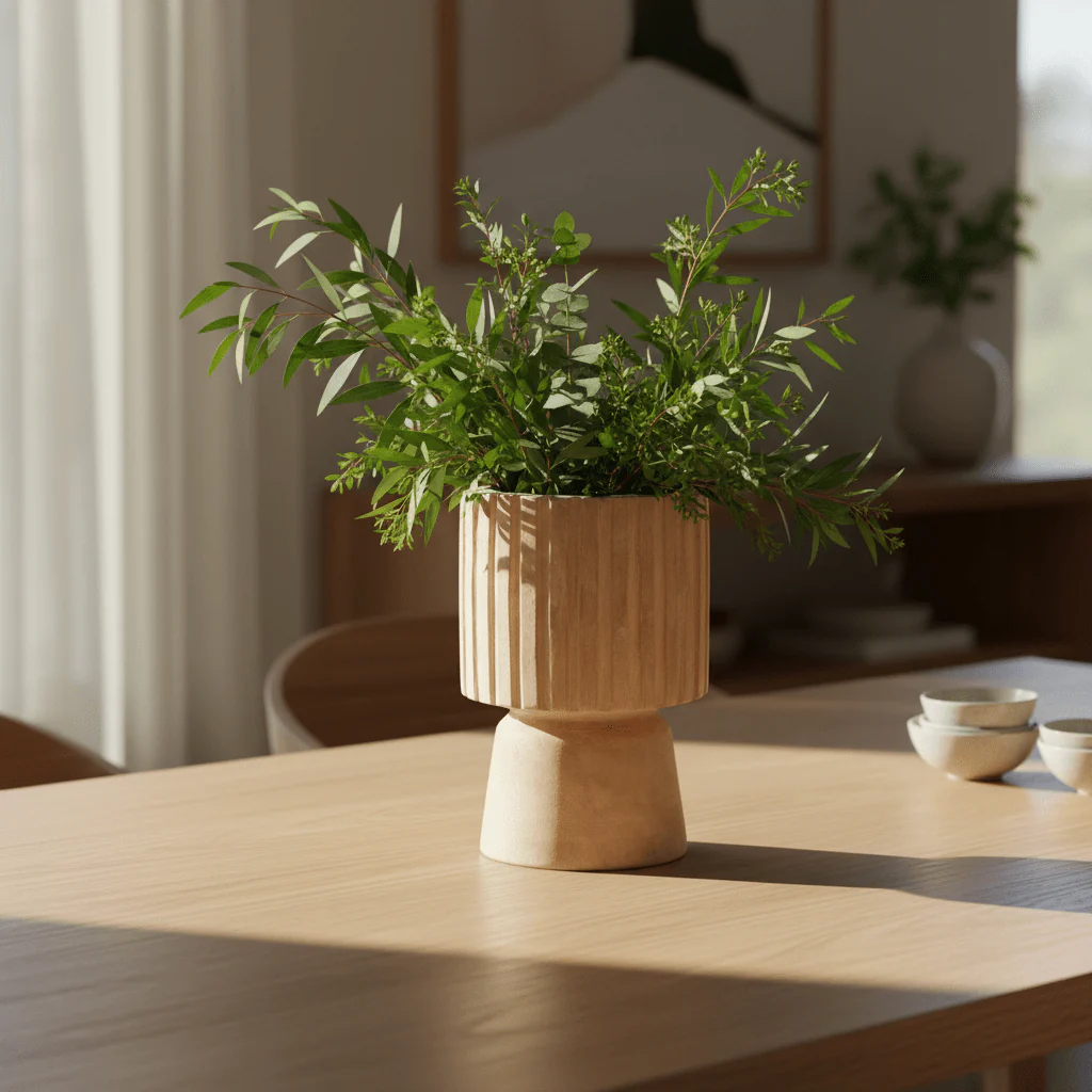 Arlo Engraved Wooden Vase - Image 3