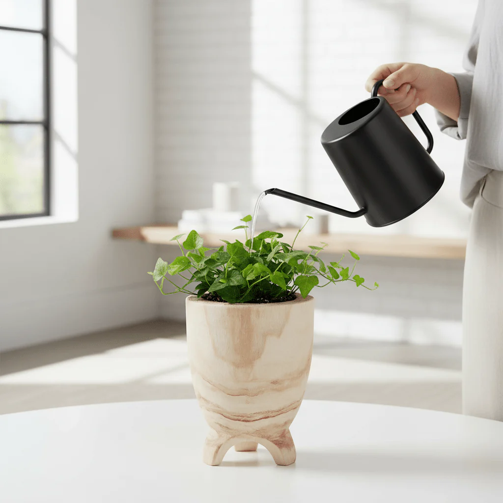 Arlo Large Natural Wooden Planter - Image 2