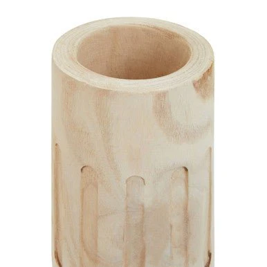 Arlo Natural Engraved Wooden Vase. - Image 7