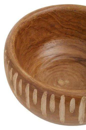 Arlo Small Brown And Natural Round Bowl. - Image 10