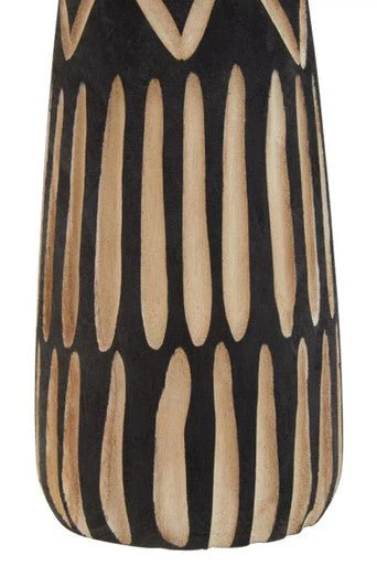 Arlo Small Engraved Wooden Vase. - Image 14