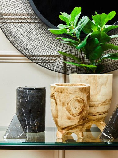 Arlo Small Natural Wooden Planter - Image 7