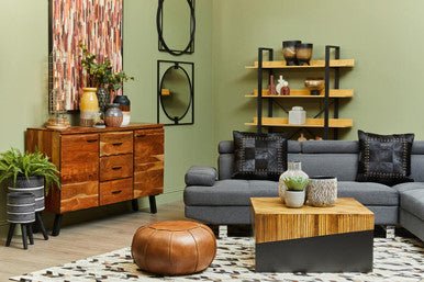 Arlo Small Wooden Black Ombre Planter - Image 4
