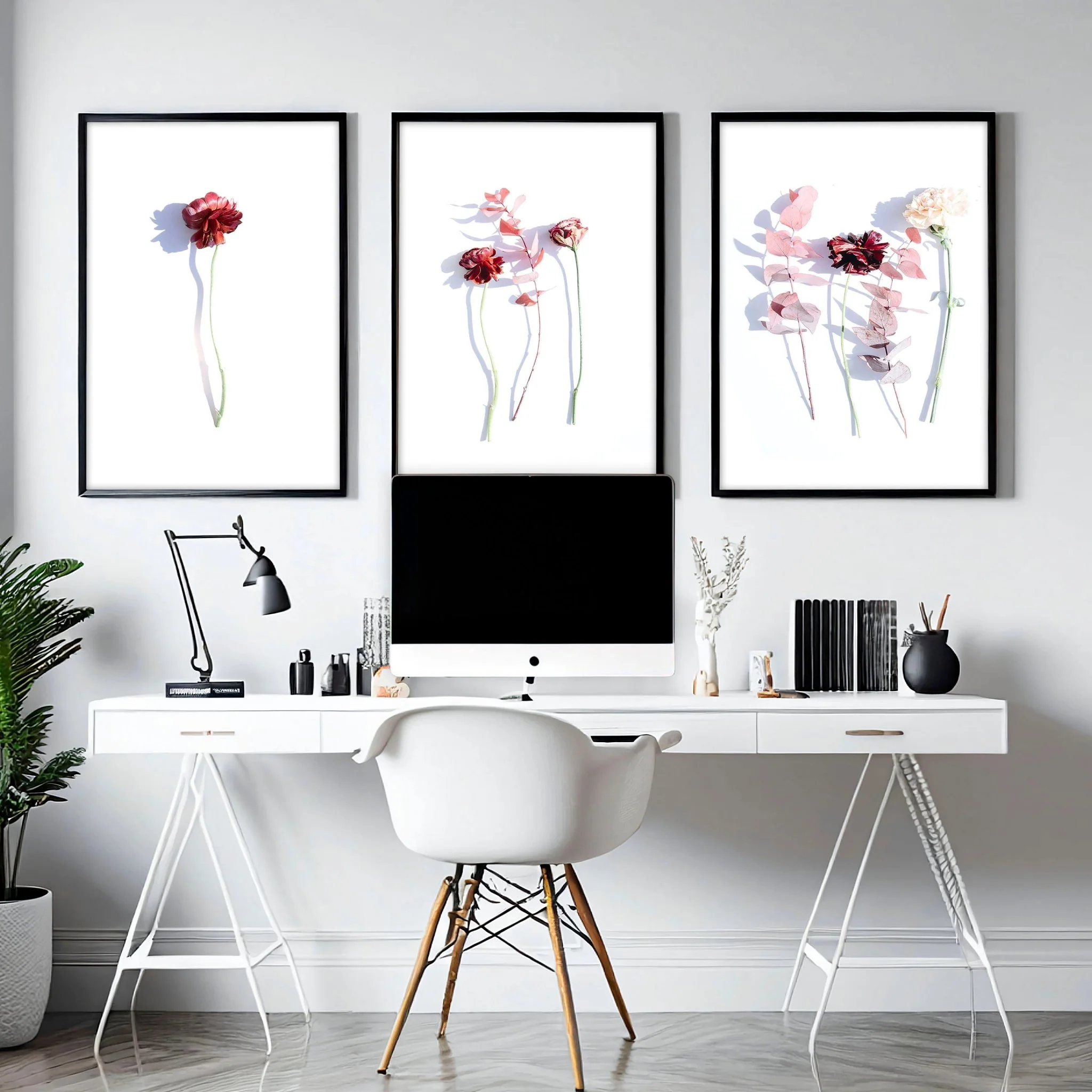 Art flowers | set of 3 framed wall art - Image 7