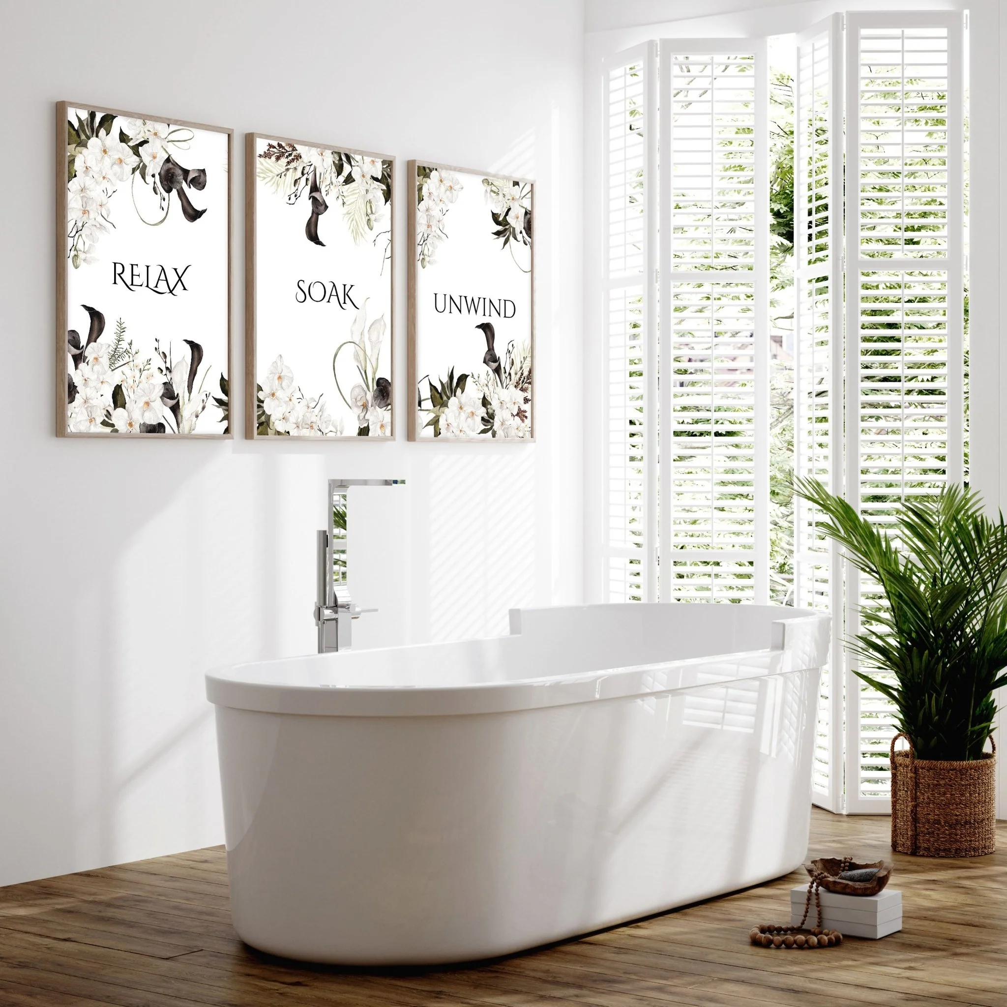 Art For A Bathroom Wall | Set of 3 wall art prints - Image 5