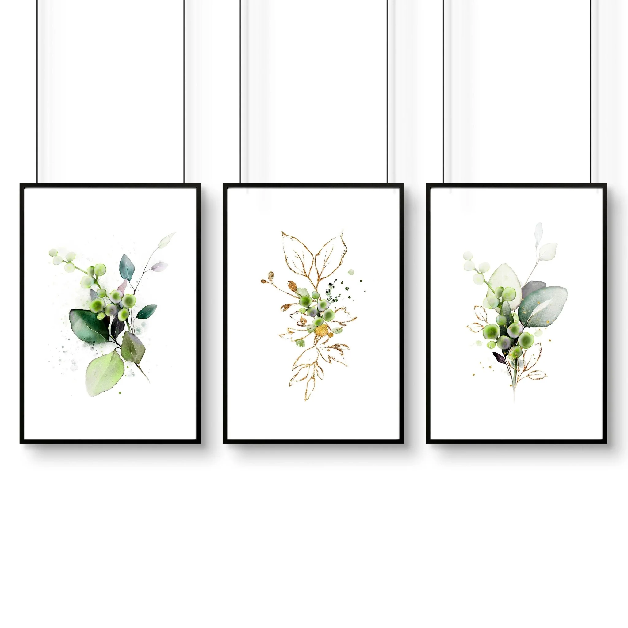 Art for a bathrooms | Set of 3 framed wall art - Image 9