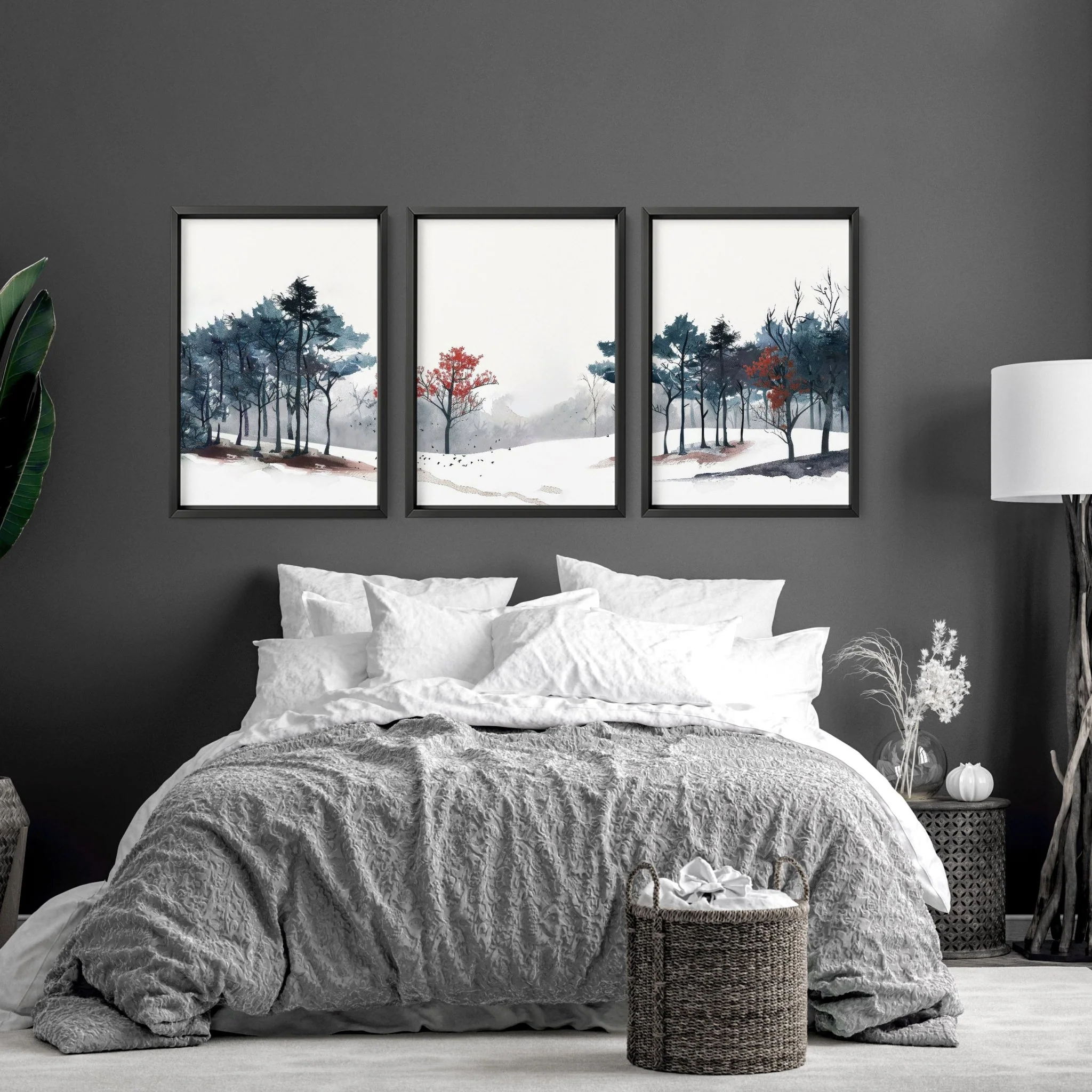 Art For A Bedroom Wall | Set of 3 wall art prints - Image 2