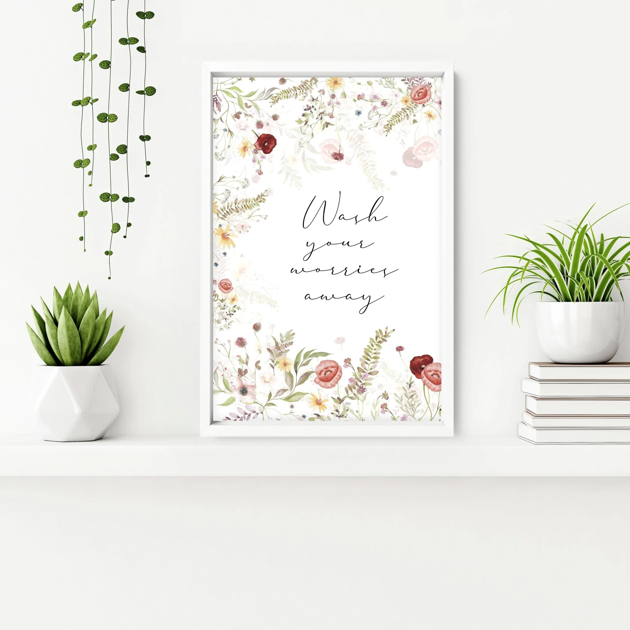 Art for bathroom wall | set of 3 Shabby Chic wall art - Image 6