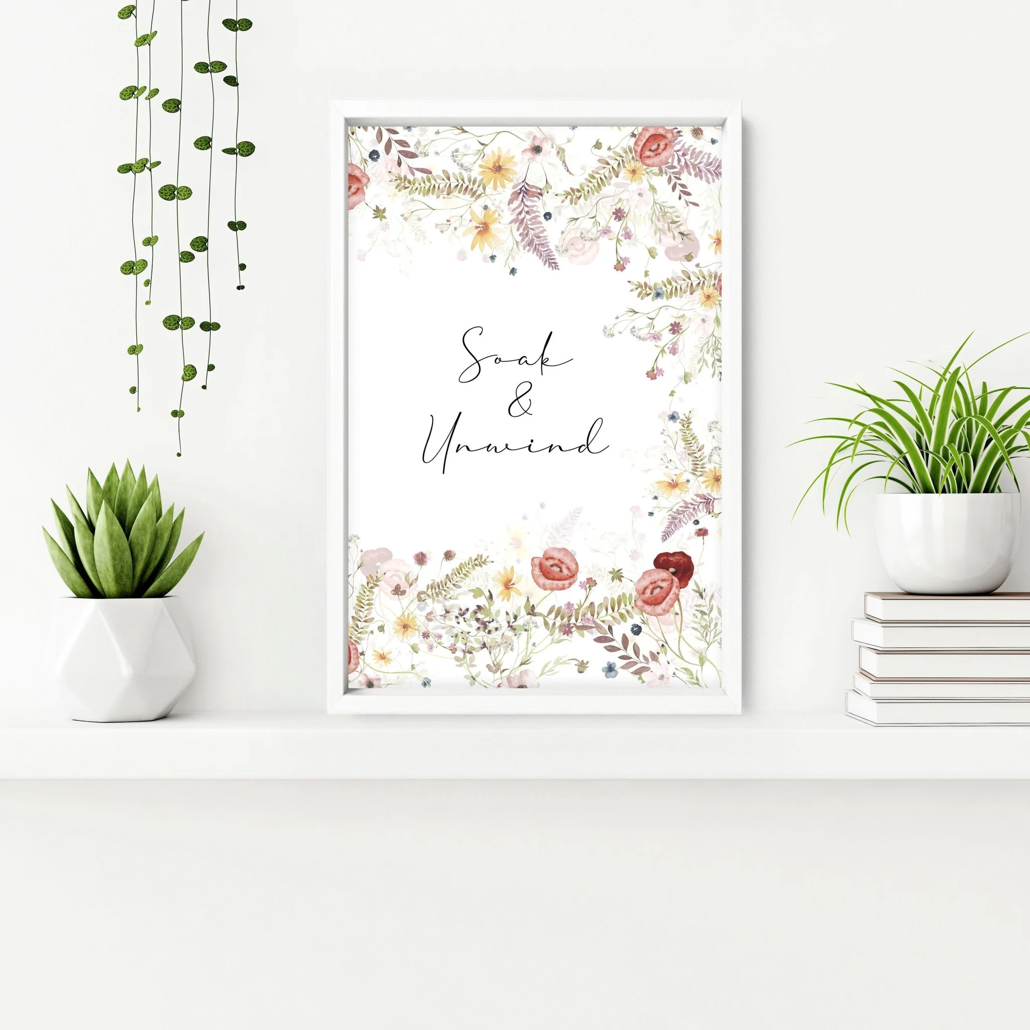 Art for bathroom wall | set of 3 Shabby Chic wall art - Image 8
