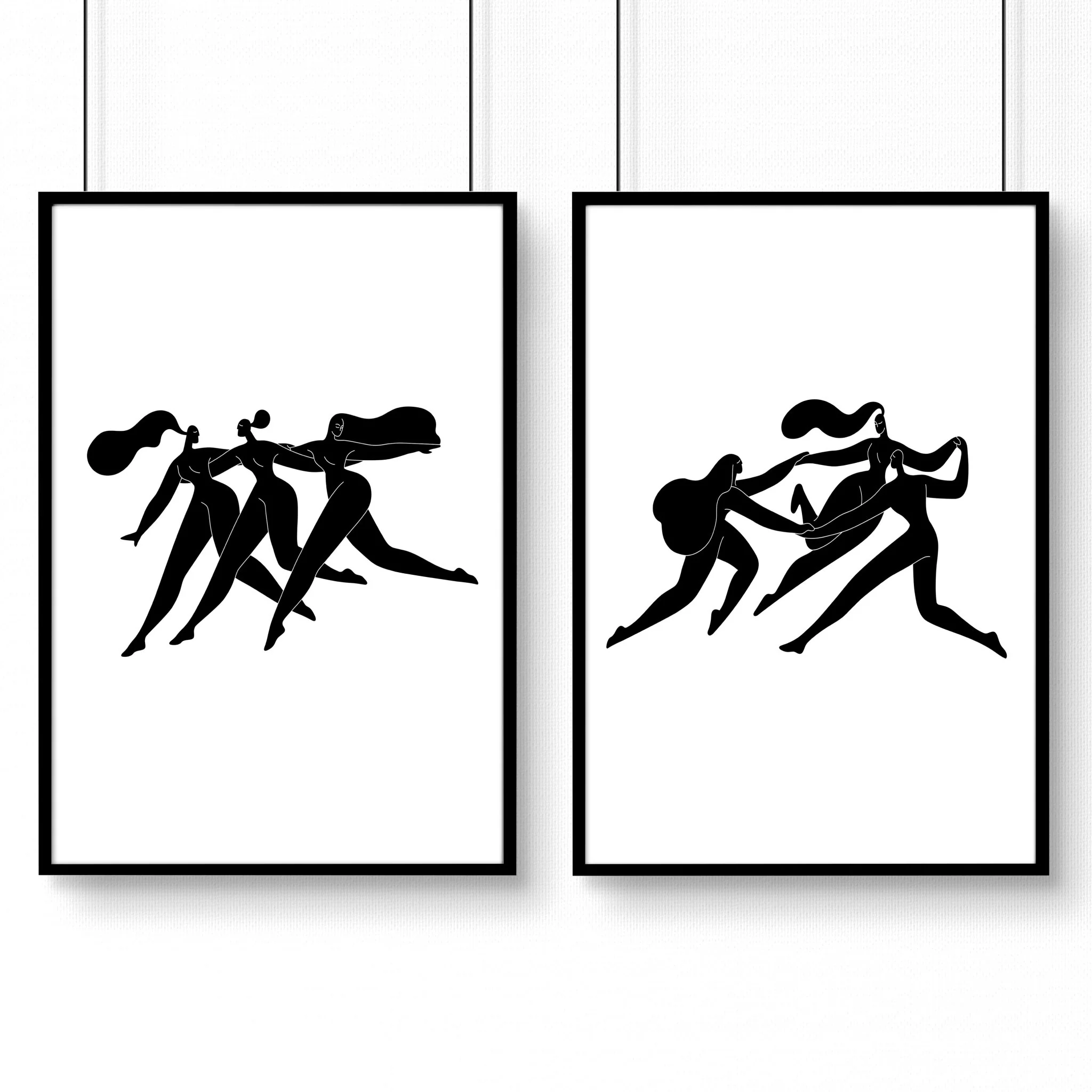 Art For Hallway | Set of 2 Boho Women Wall art Prints - Image 10