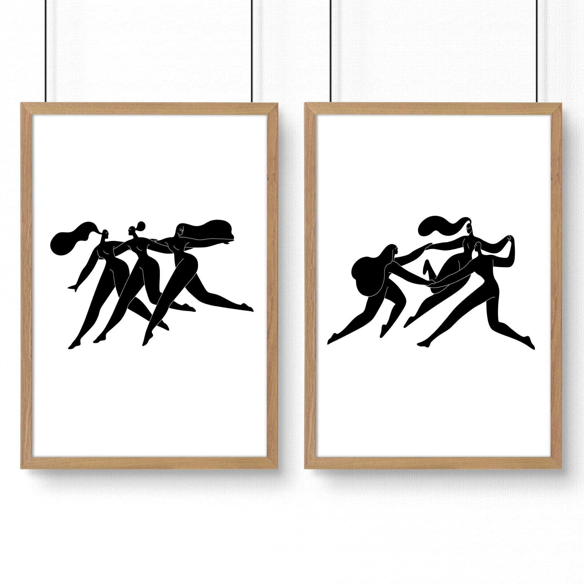 Art For Hallway | Set of 2 Boho Women Wall art Prints - Image 11