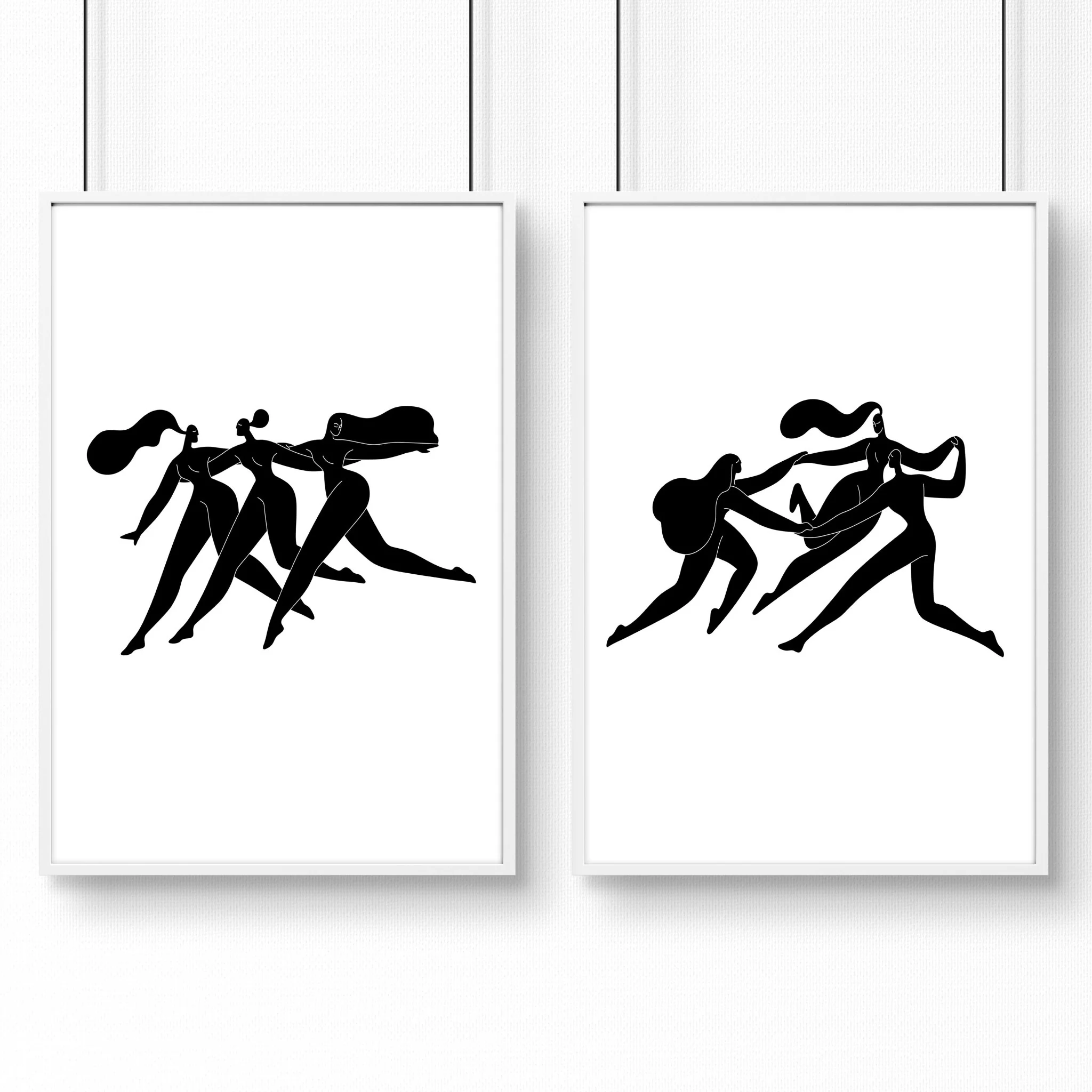Art For Hallway | Set of 2 Boho Women Wall art Prints - Image 12