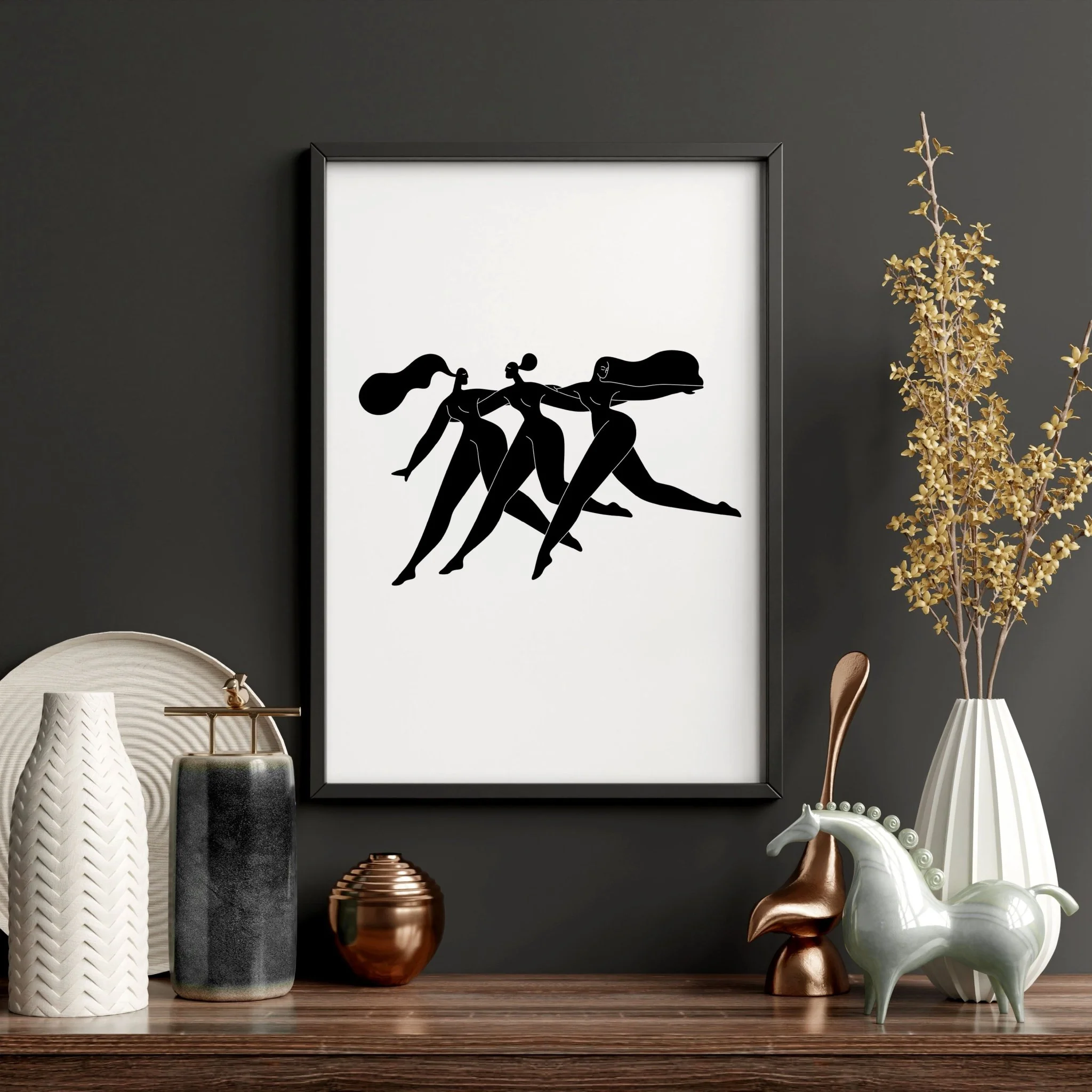 Art For Hallway | Set of 2 Boho Women Wall art Prints - Image 7