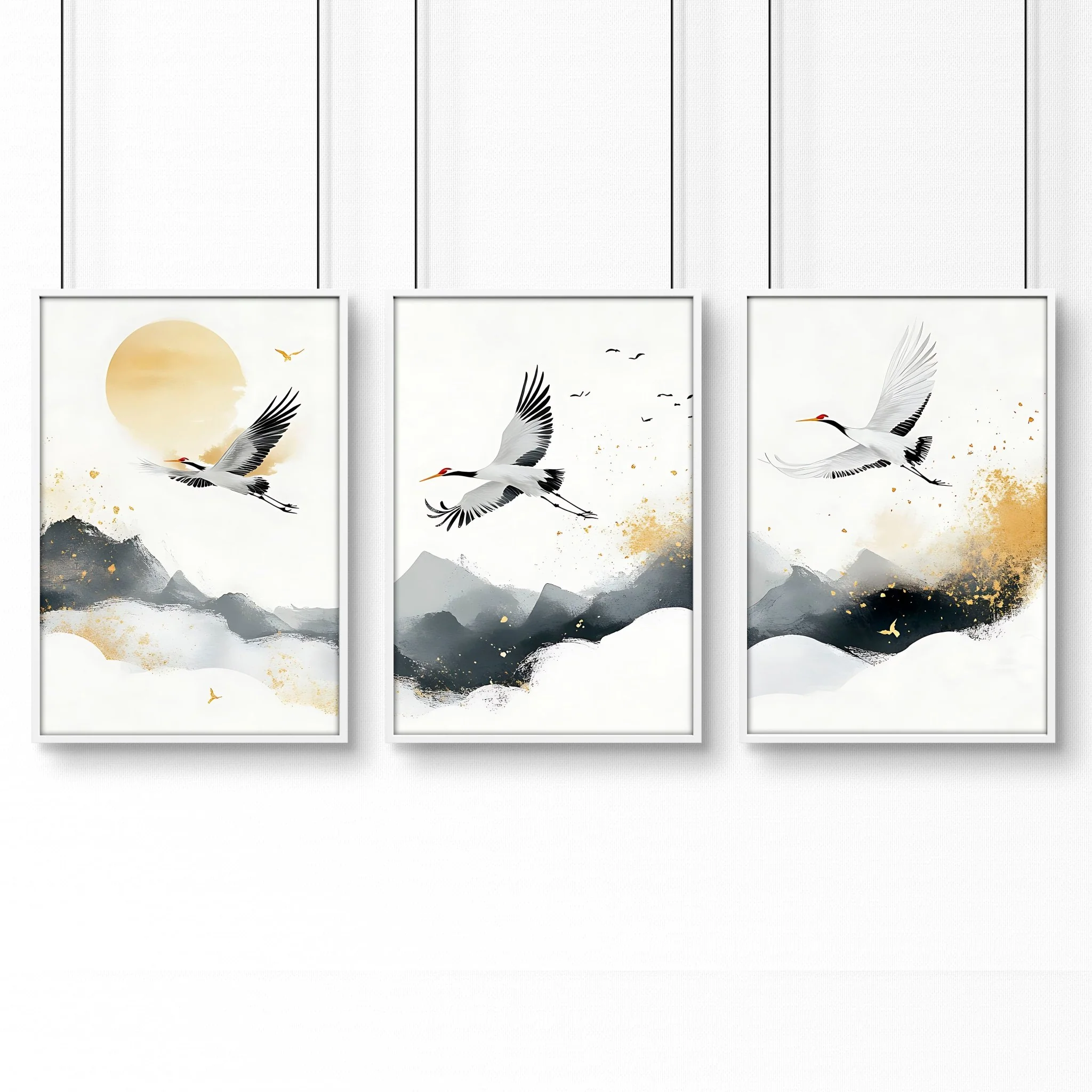 Art For Huge Wall | Set of 3 Asian Inspired Wall art Prints - Image 18