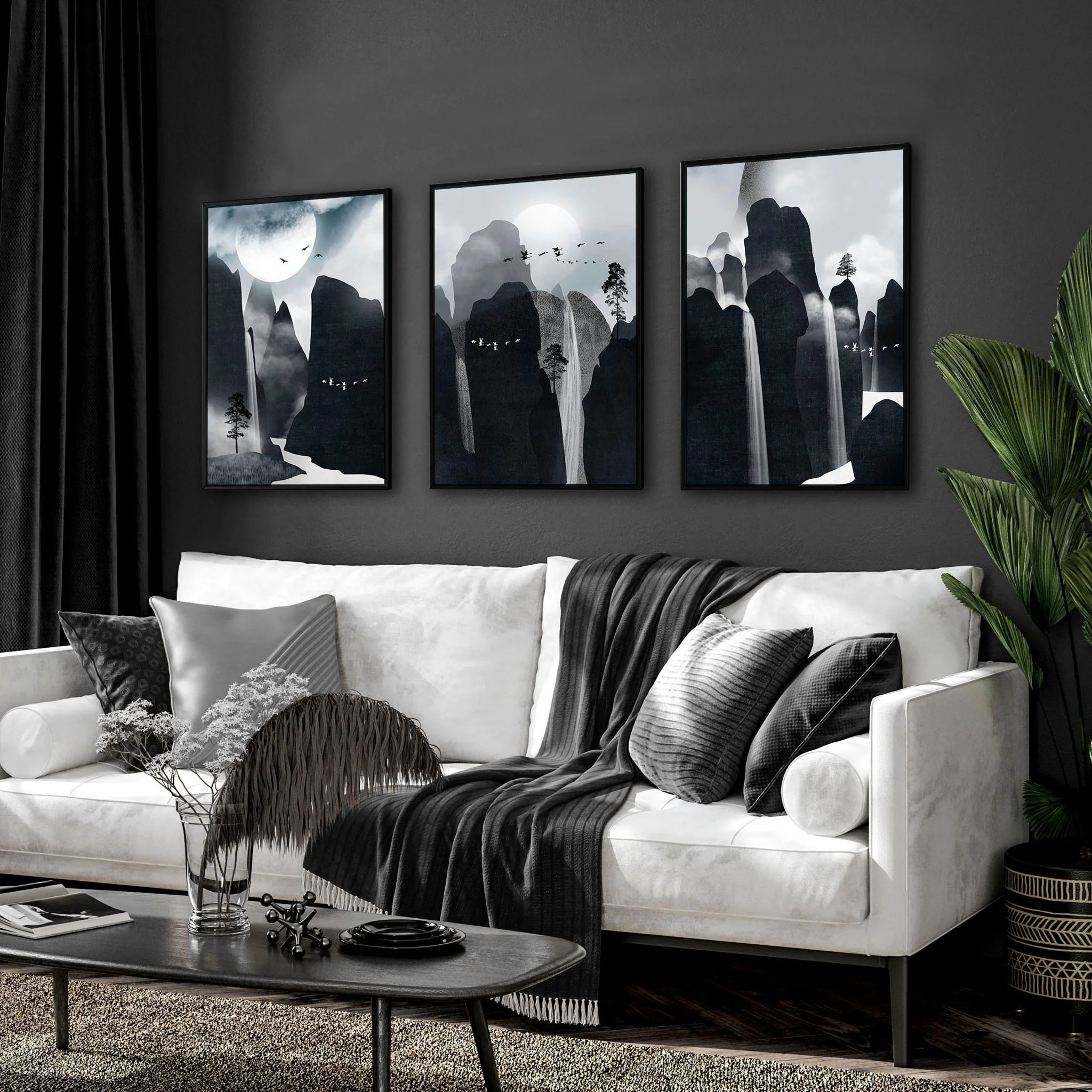 Art for living room wall | set of 3 Contemporary art prints - Image 5