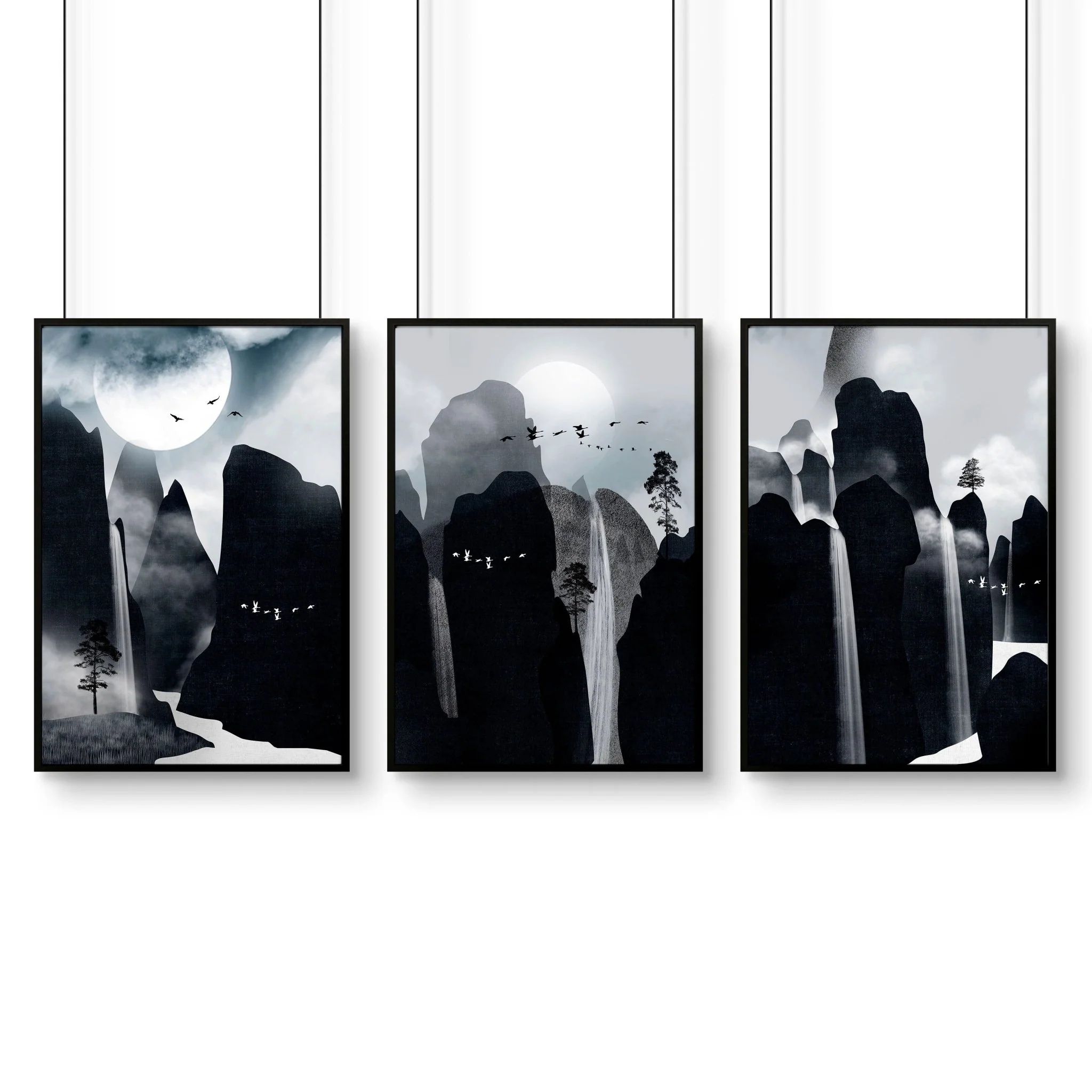 Art for living room wall | set of 3 Contemporary art prints - Image 9