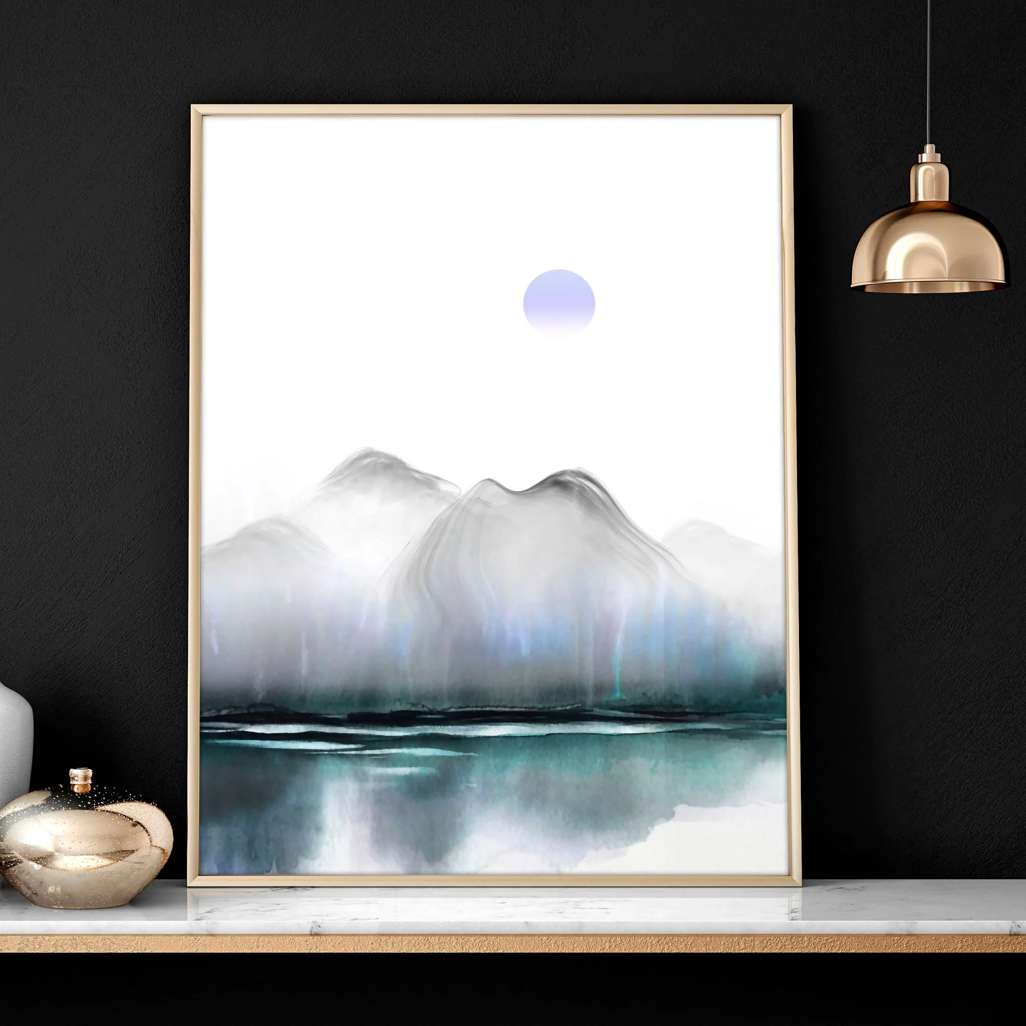 Art for living room walls | set of 3 Zen landscape art prints - Image 6