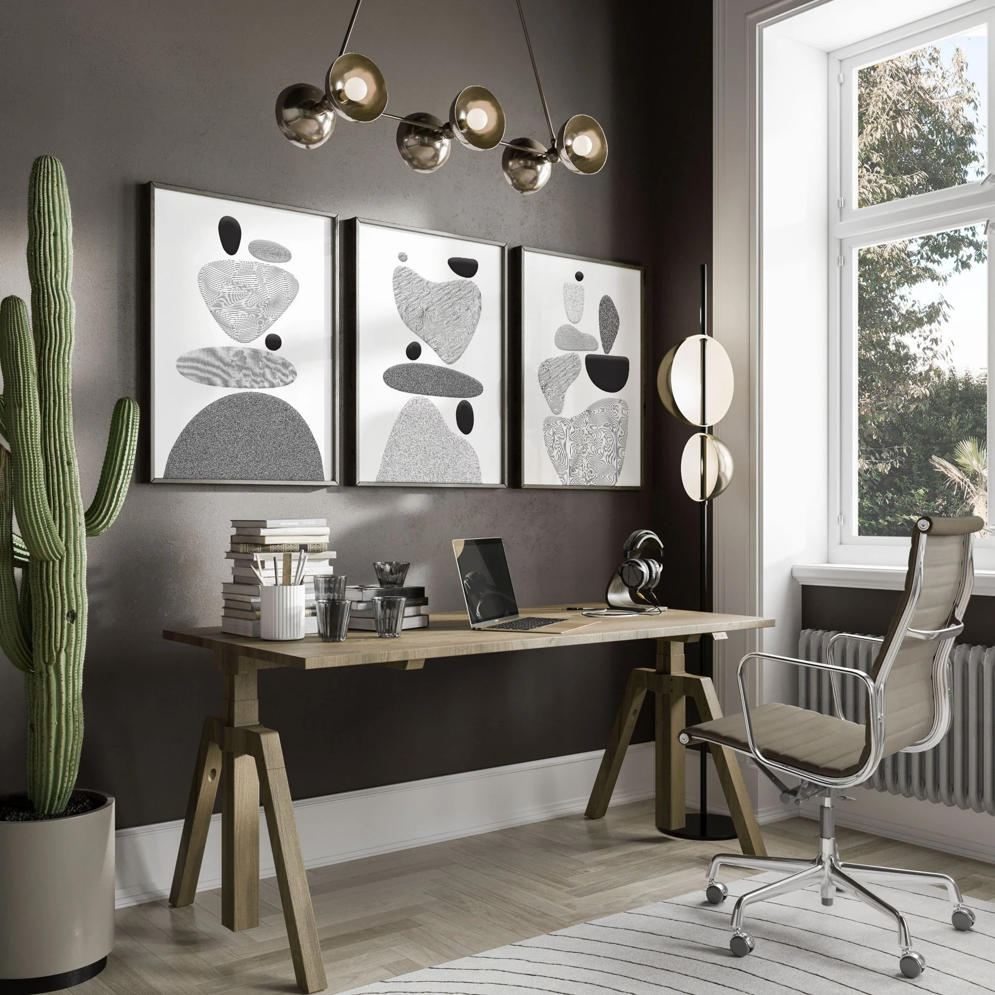 Art Home Office | Set of 3 wall art prints - Image 4