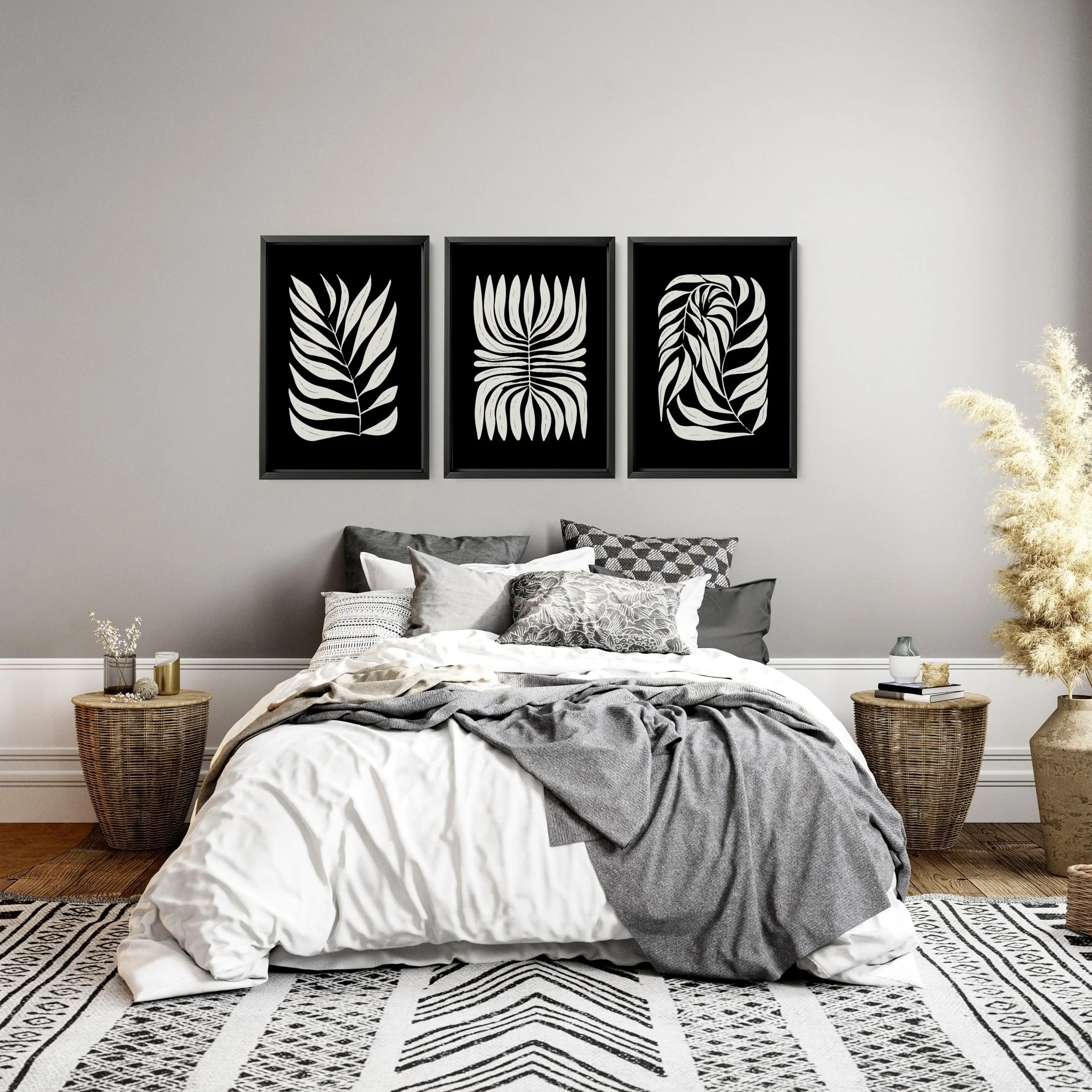 Art on Bedroom Walls | Set of 3 wall art prints - Image 2