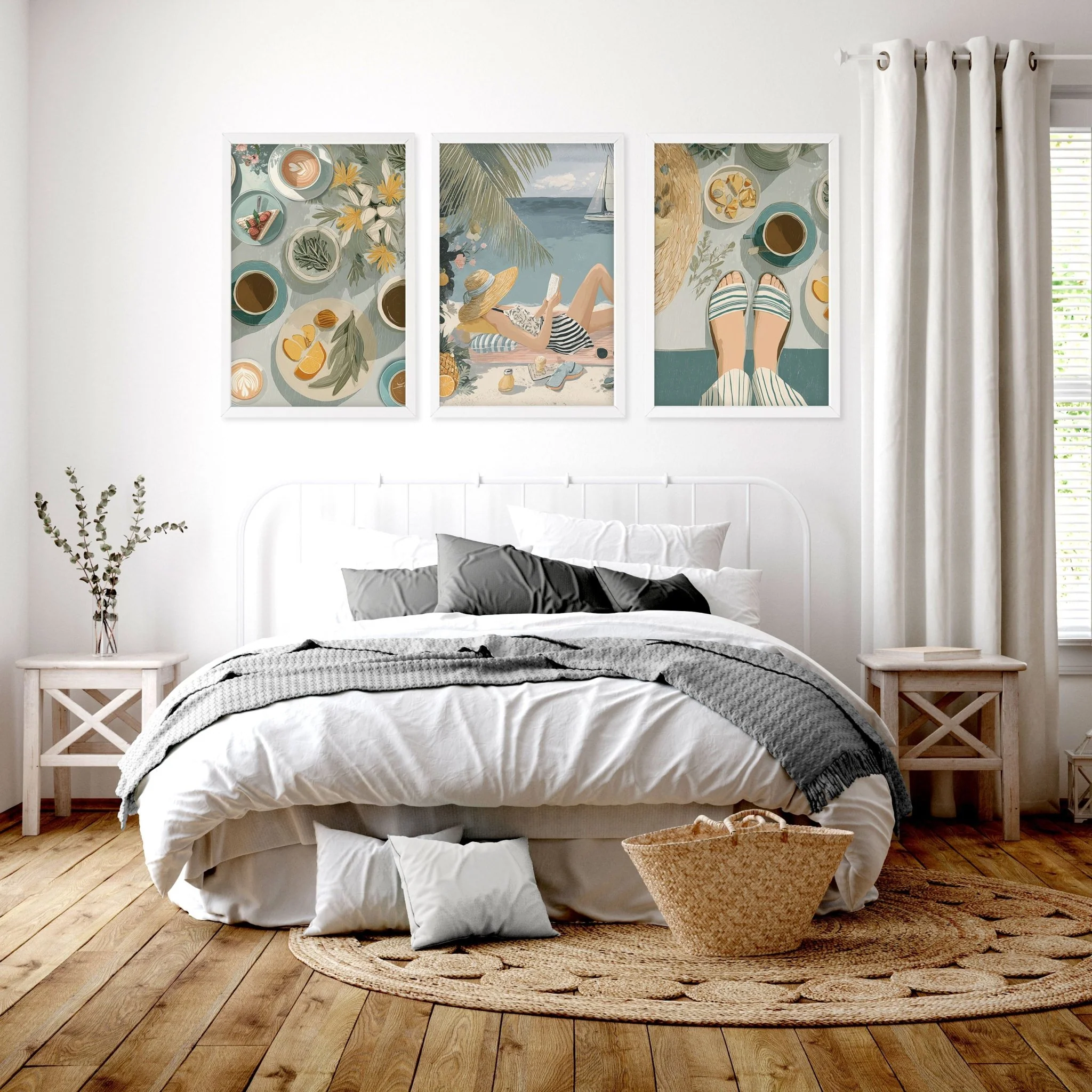 Art Print With Frame | Set of 3 Italian Lifestyle Wall art Prints - Image 2