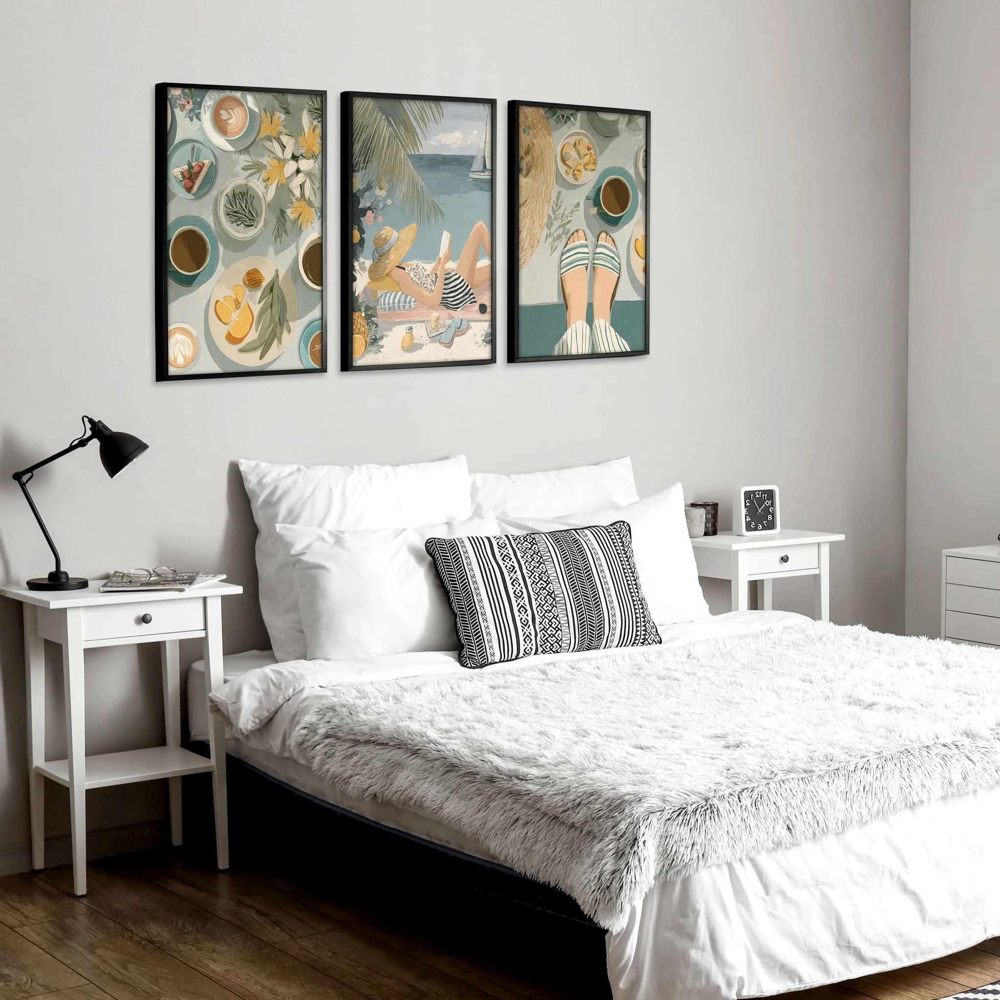 Art Print With Frame | Set of 3 Italian Lifestyle Wall art Prints - Image 5