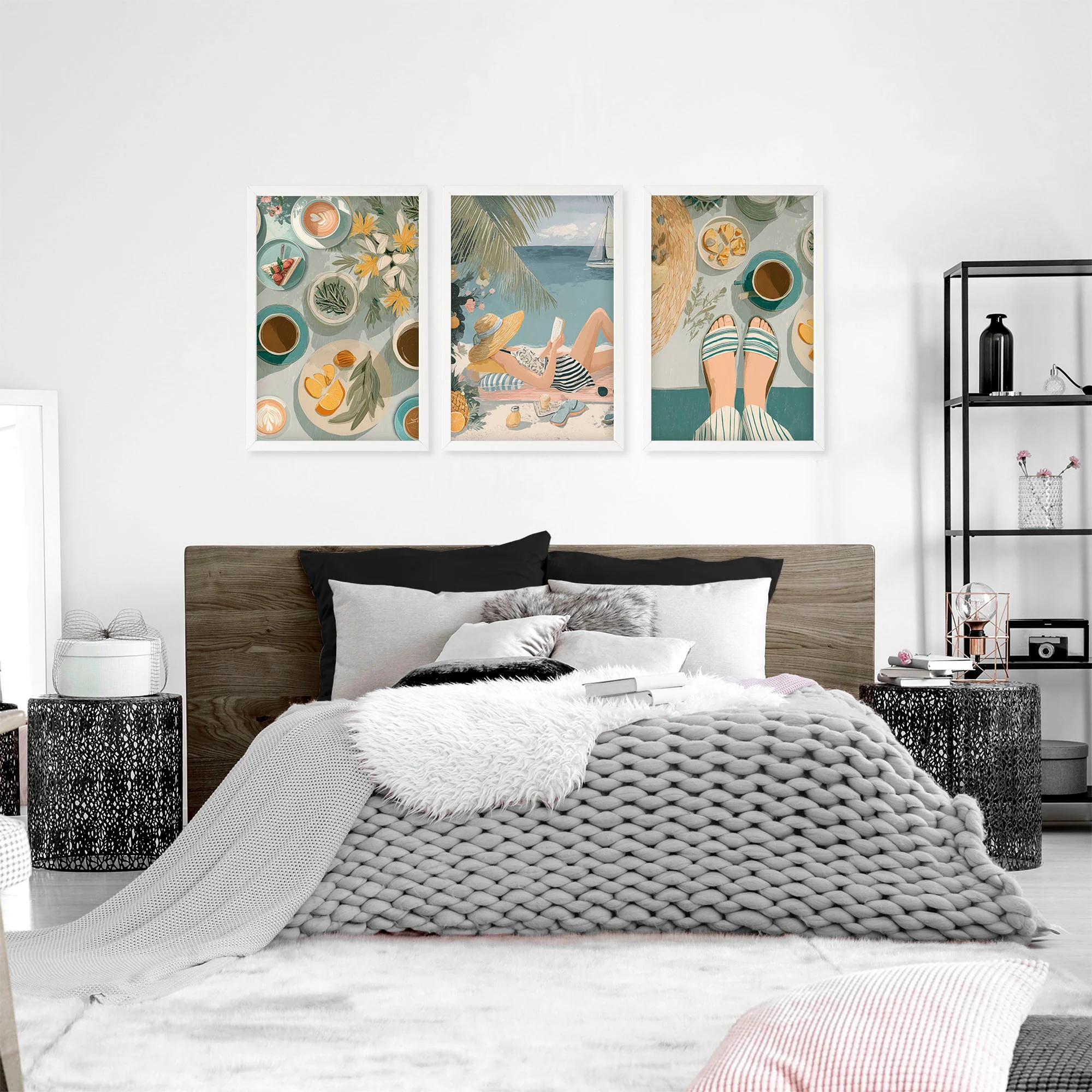 Art Print With Frame | Set of 3 Italian Lifestyle Wall art Prints - Image 6