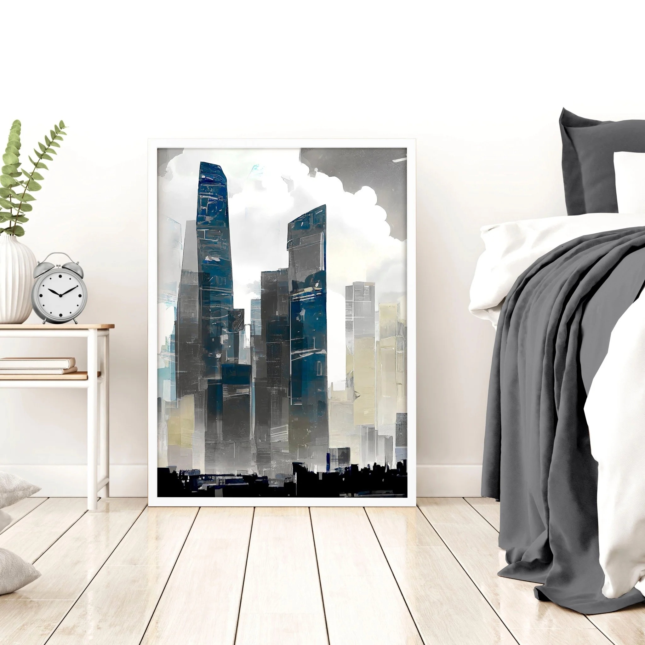 Art Prints Contemporary | Set of 3 Urban Skyscrapers Wall art Prints - Image 9