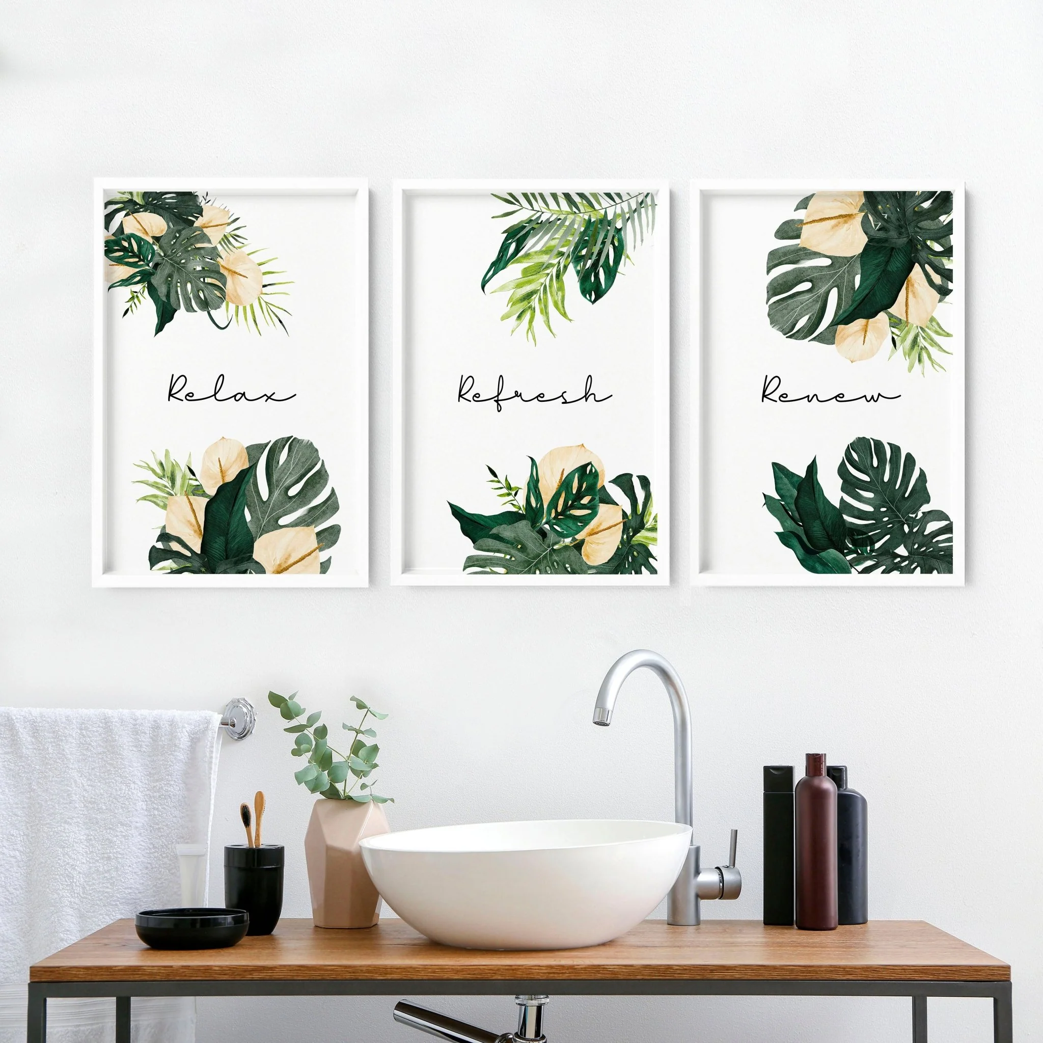 Art prints for the bathroom | set of 3 wall art prints - Image 7