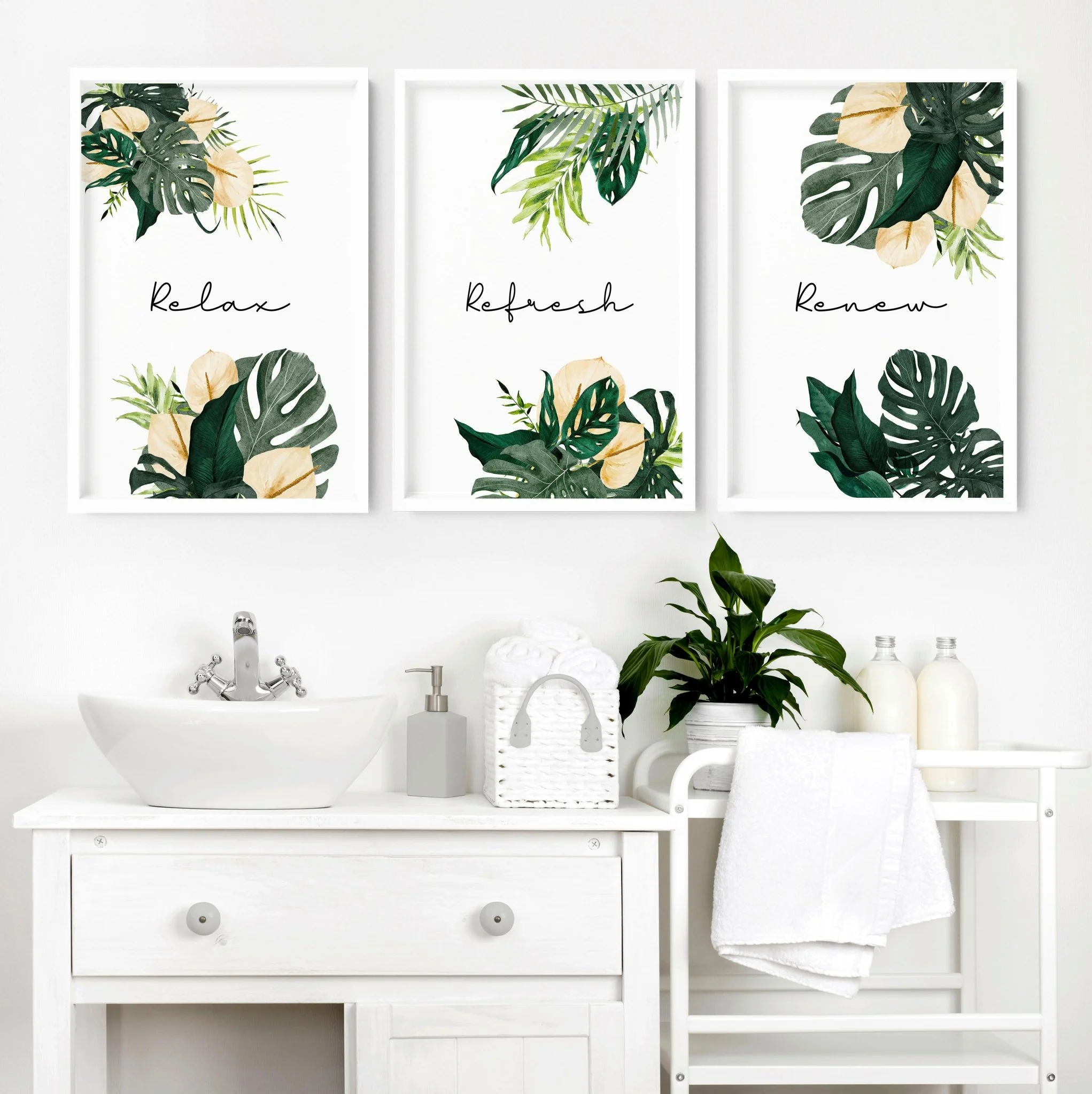 Art prints for the bathroom | set of 3 wall art prints - Image 8