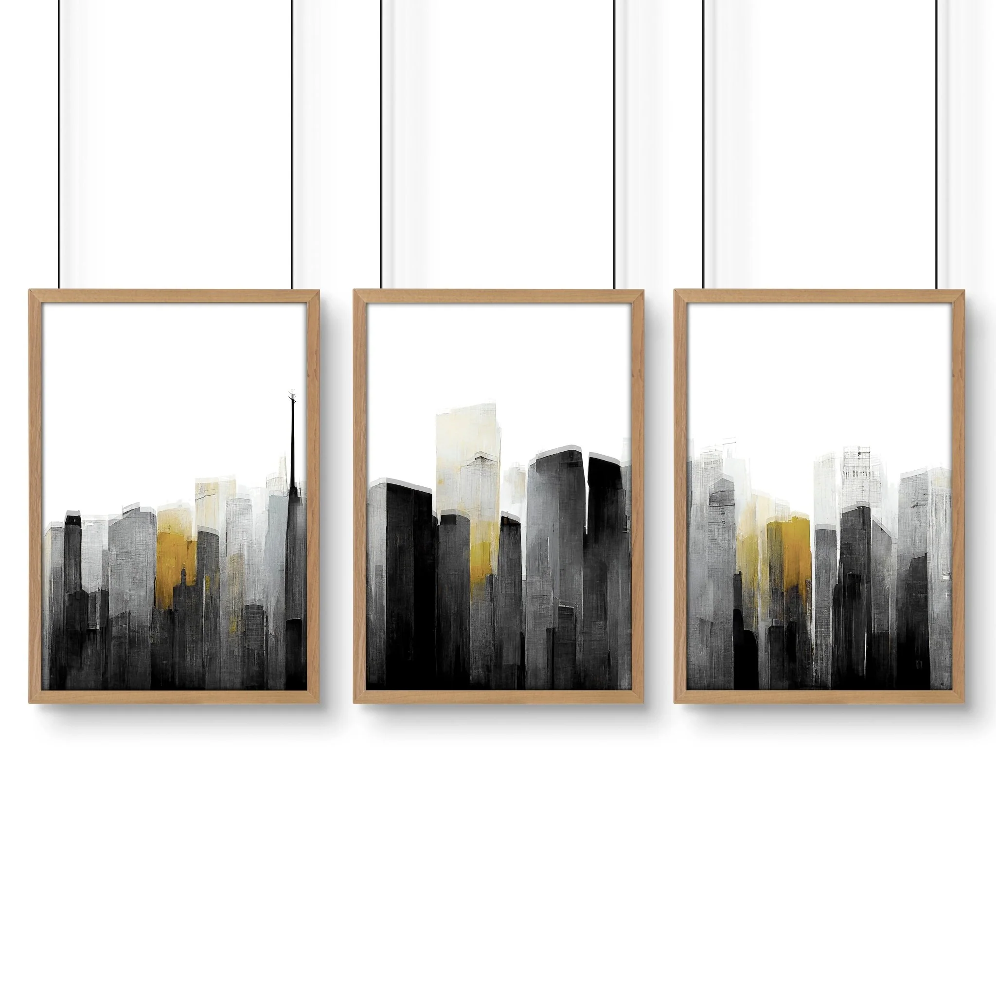 Art Prints Large | Set of 3 Urban Skyscrapers Wall art Prints - Image 12
