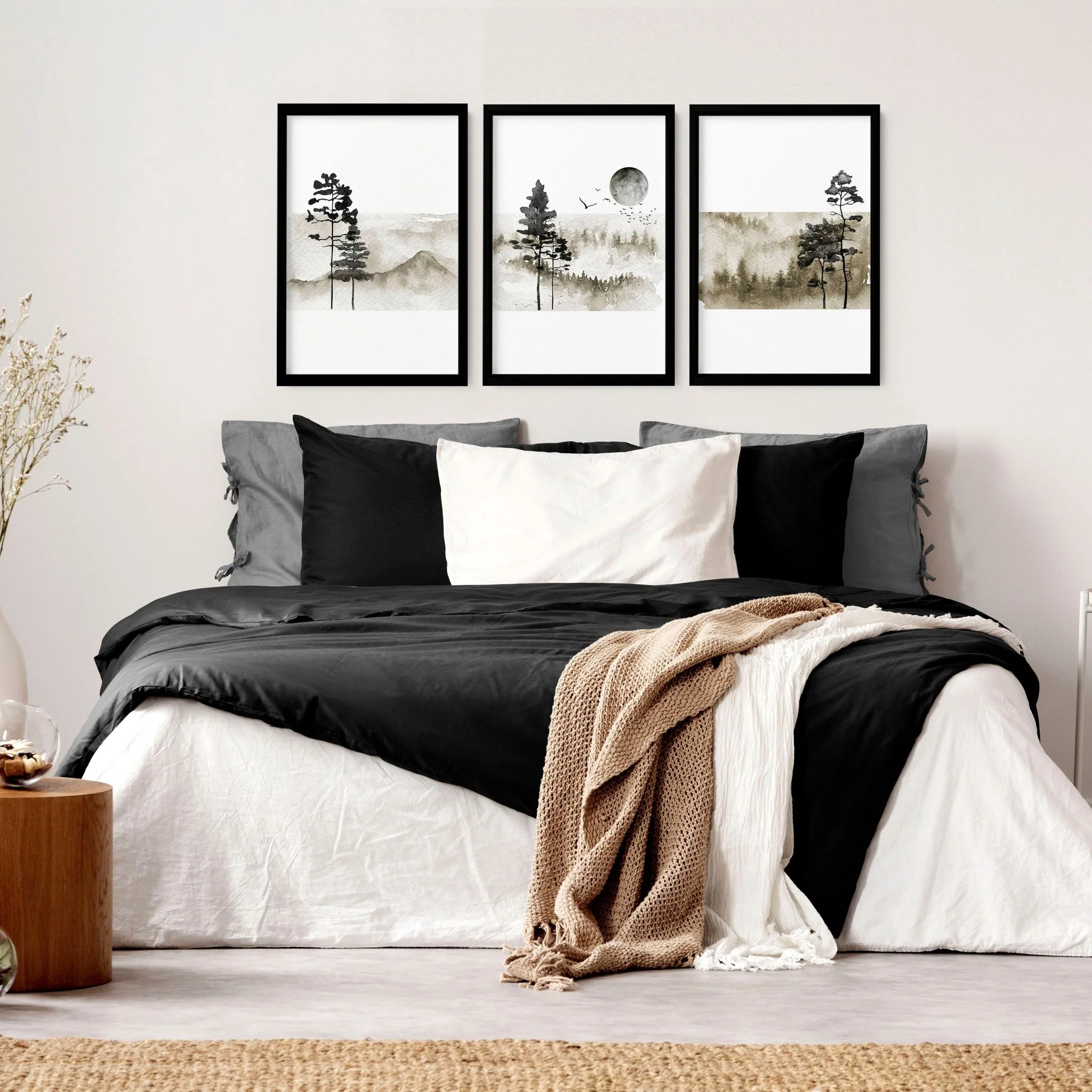 Art prints Scandinavian for bedroom | set of 3 wall art prints - Image 5