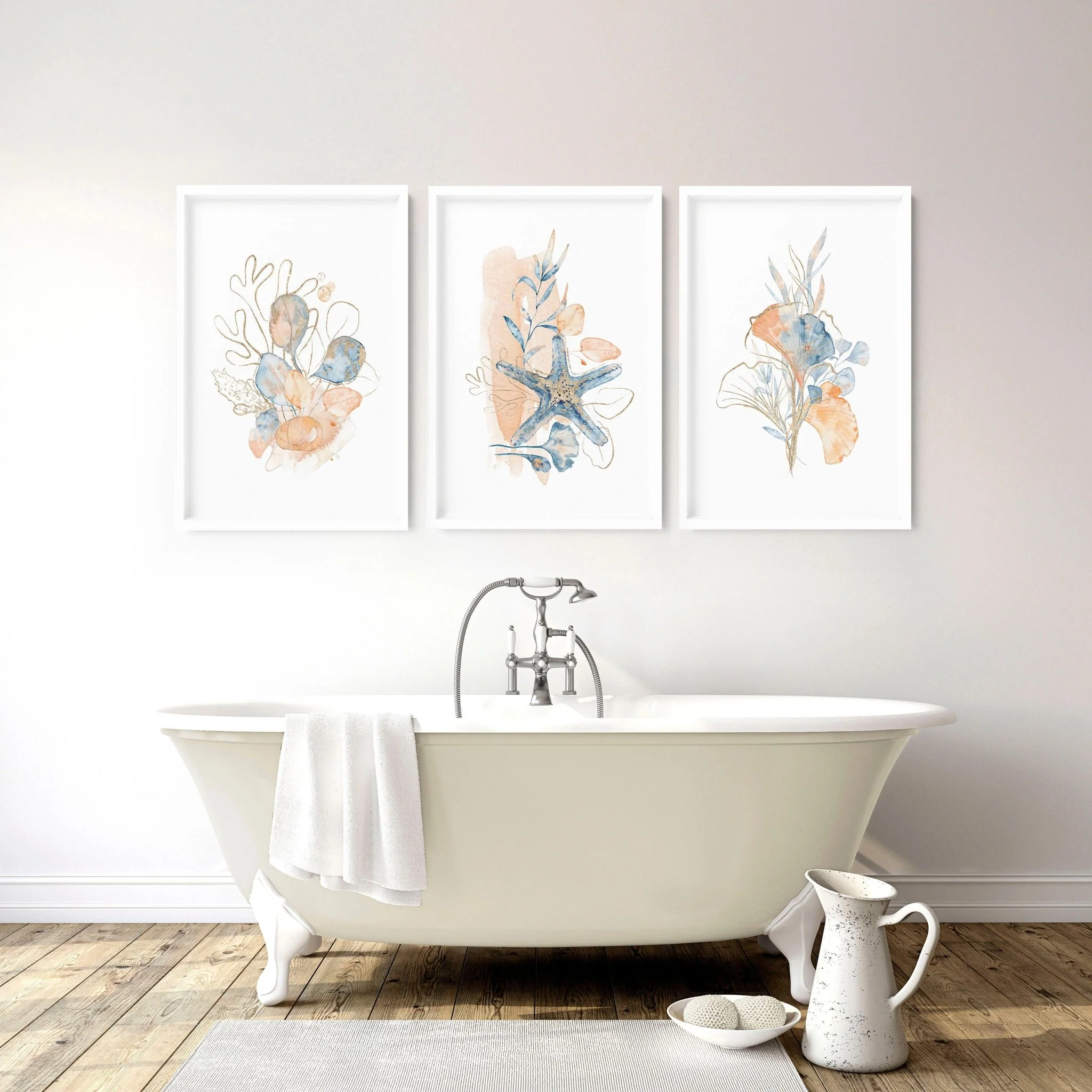 Art wall for bathroom | set of 3 wall art prints - Image 3