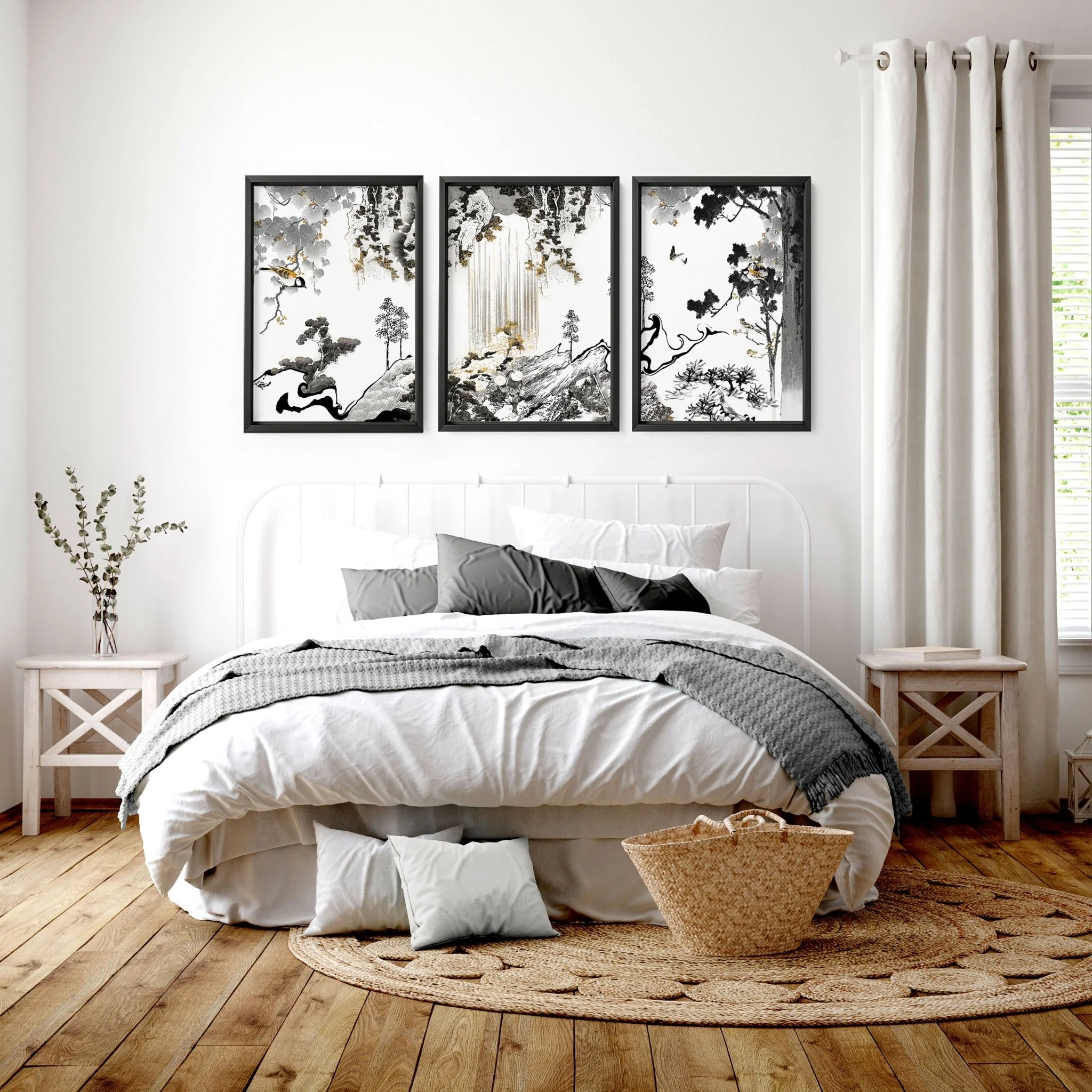 Art Wall For Bedroom | Set of 3 wall art prints - Image 4