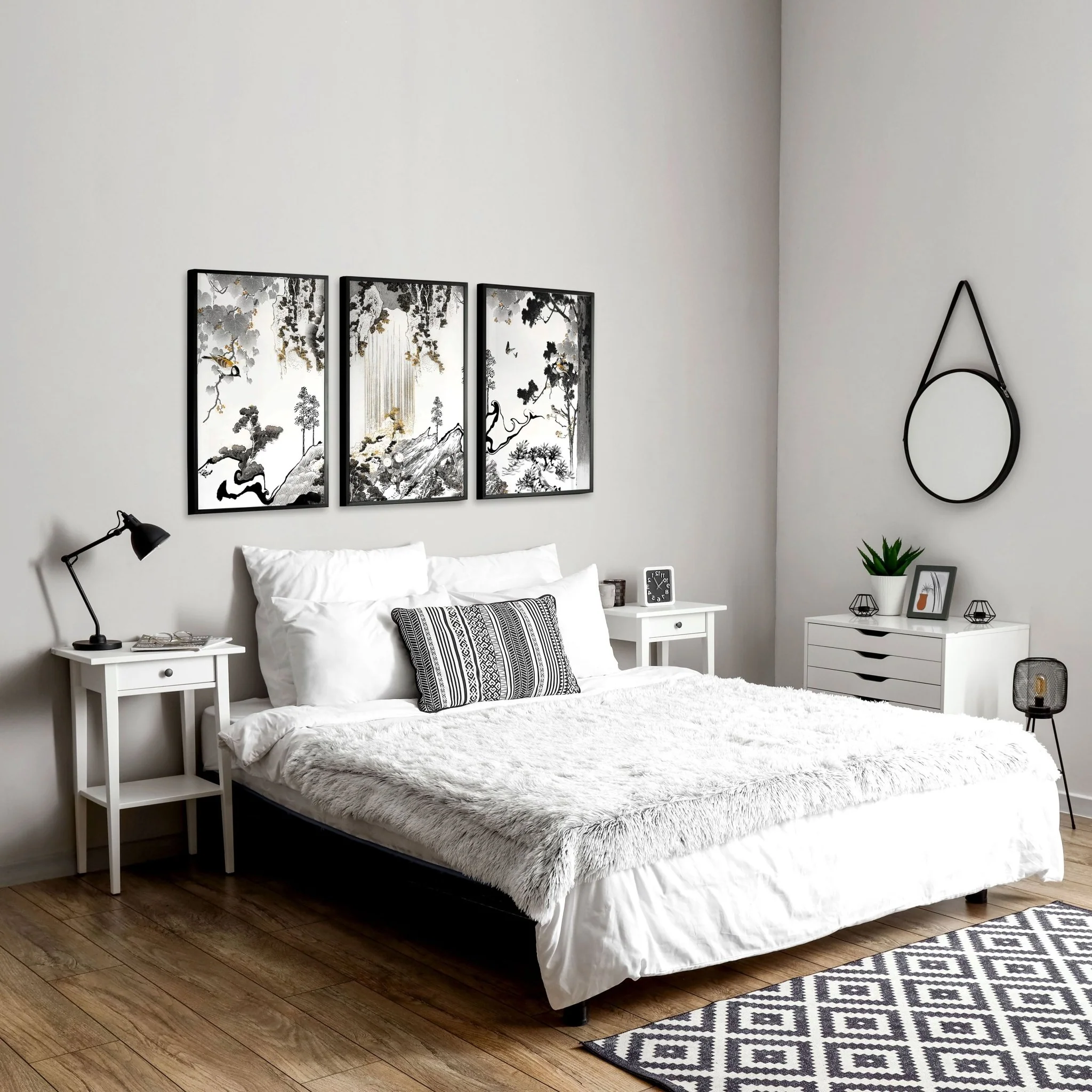Art Wall For Bedroom | Set of 3 wall art prints - Image 5