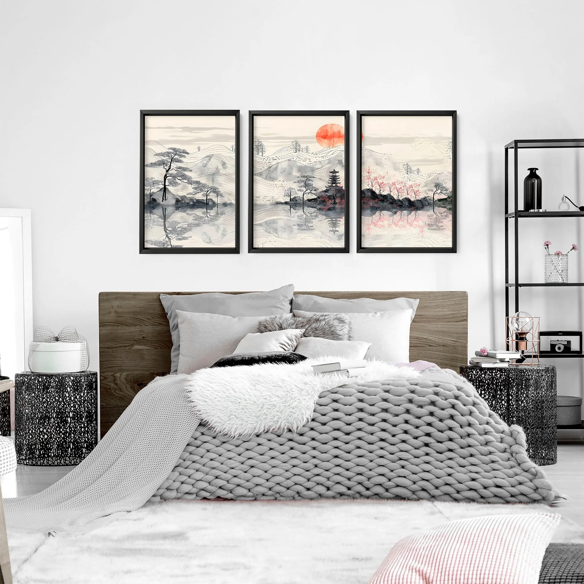 Art Walls Bedroom | Set of 3 wall art prints - Image 2