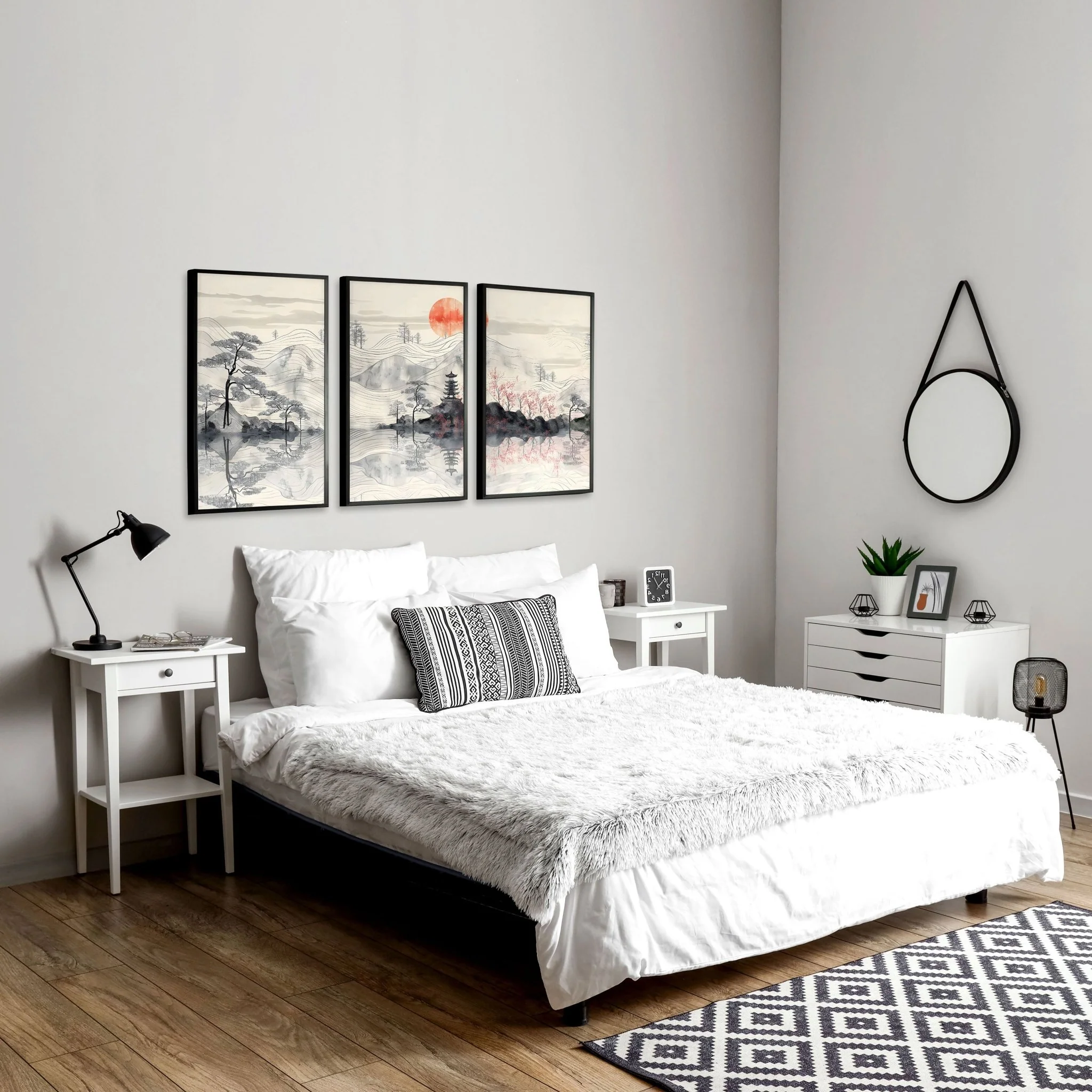Art Walls Bedroom | Set of 3 wall art prints - Image 4