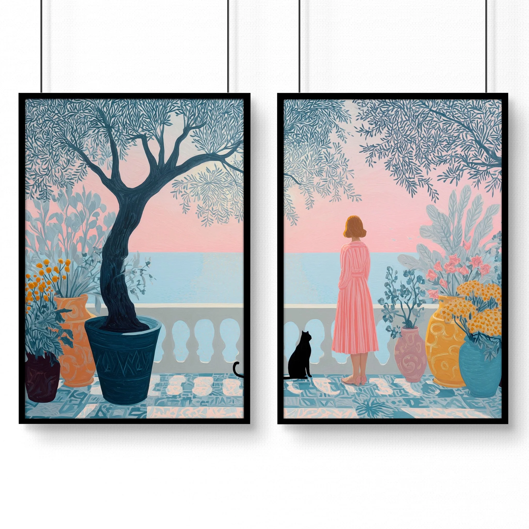 Art With Frames | Set of 2 Italian Lifestyle Wall art Prints - Image 8