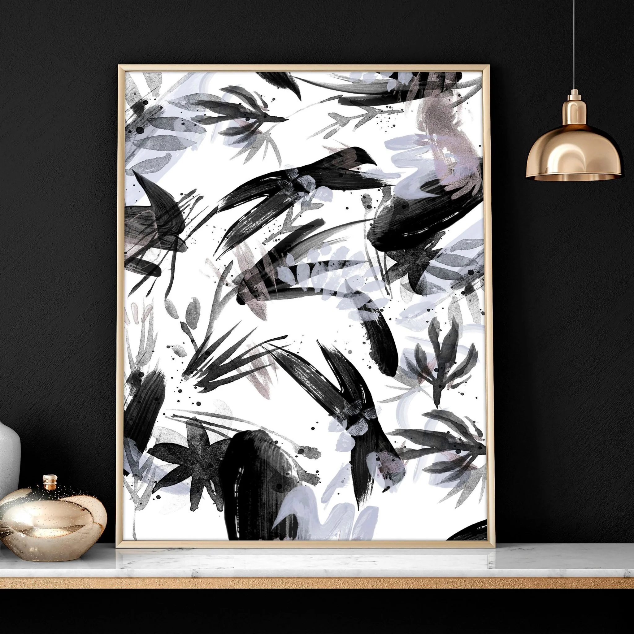 Black and white wall pictures | set of 3 wall art prints - Image 3