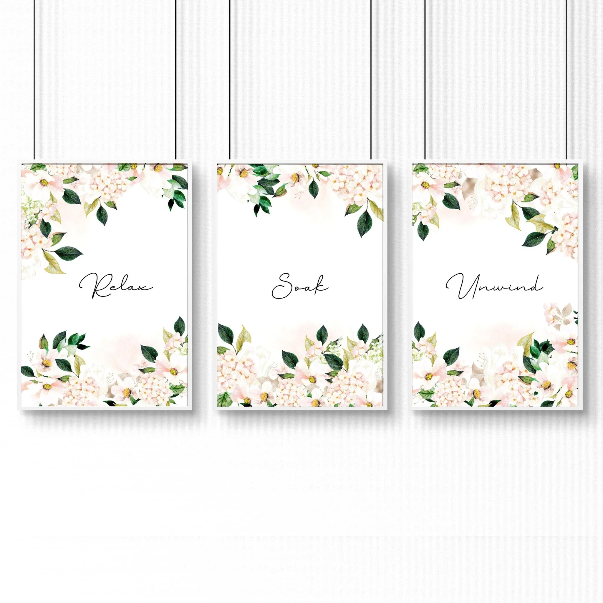 Artwork for a bathroom | set of 3 framed wall art - Image 9